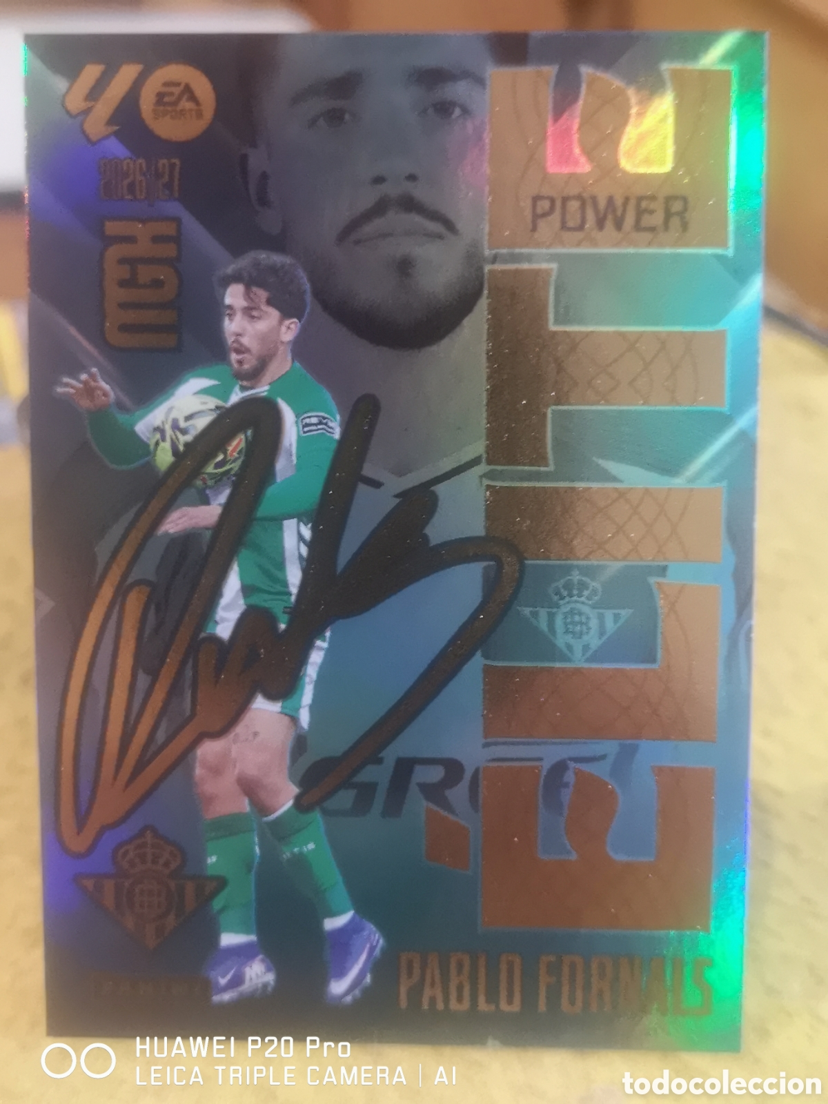 Cromos de f&uacute;tbol: MEGACRACKS 2026 27 ELITE POWER PABLO FORNALS 14P - REAL BETIS