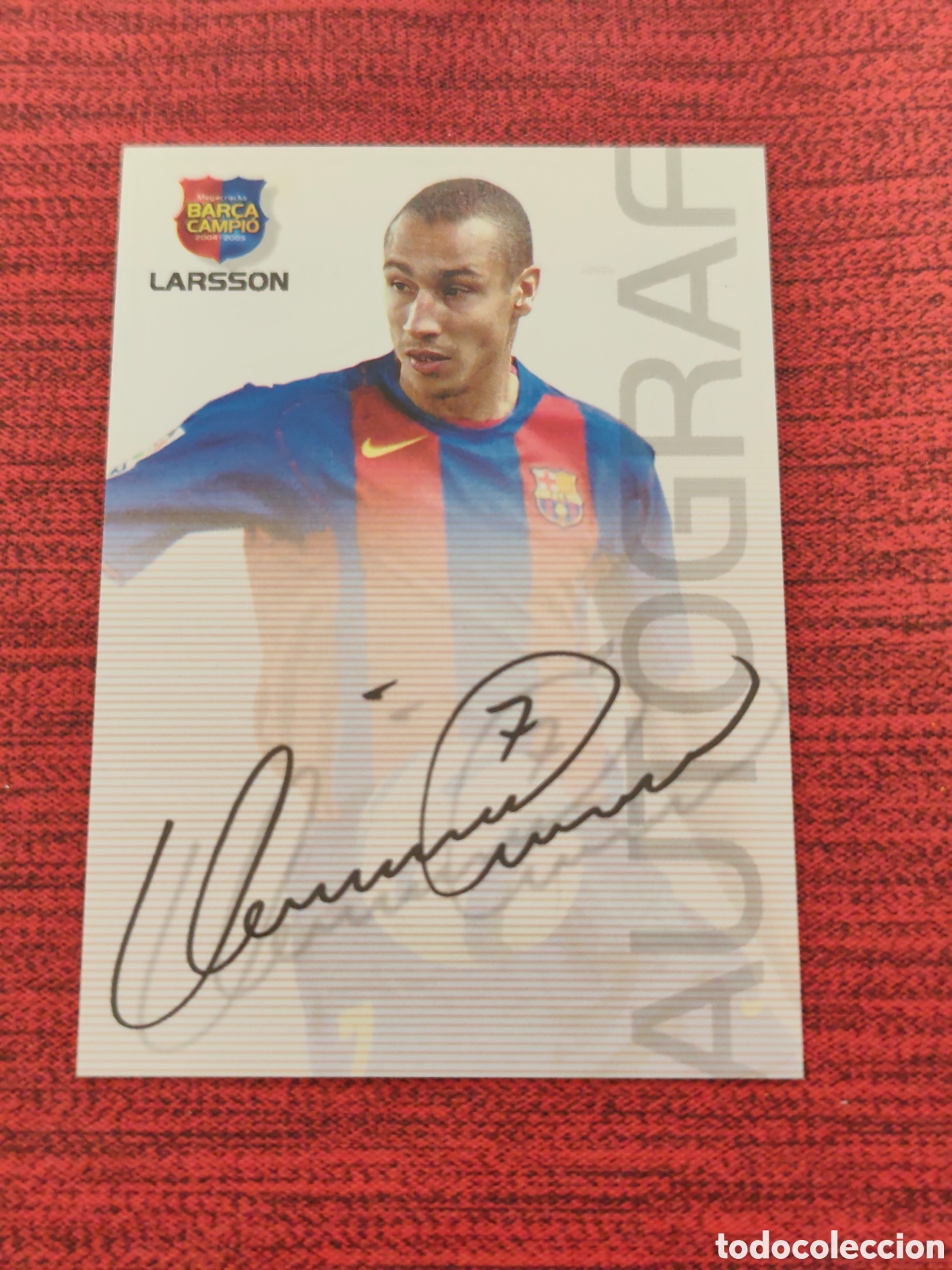 Cromos de f&uacute;tbol: #73 LARSSON FC BARCELONA MEGACRACKS BAR&Ccedil;A CAMPI&Oacute; 2004 2005