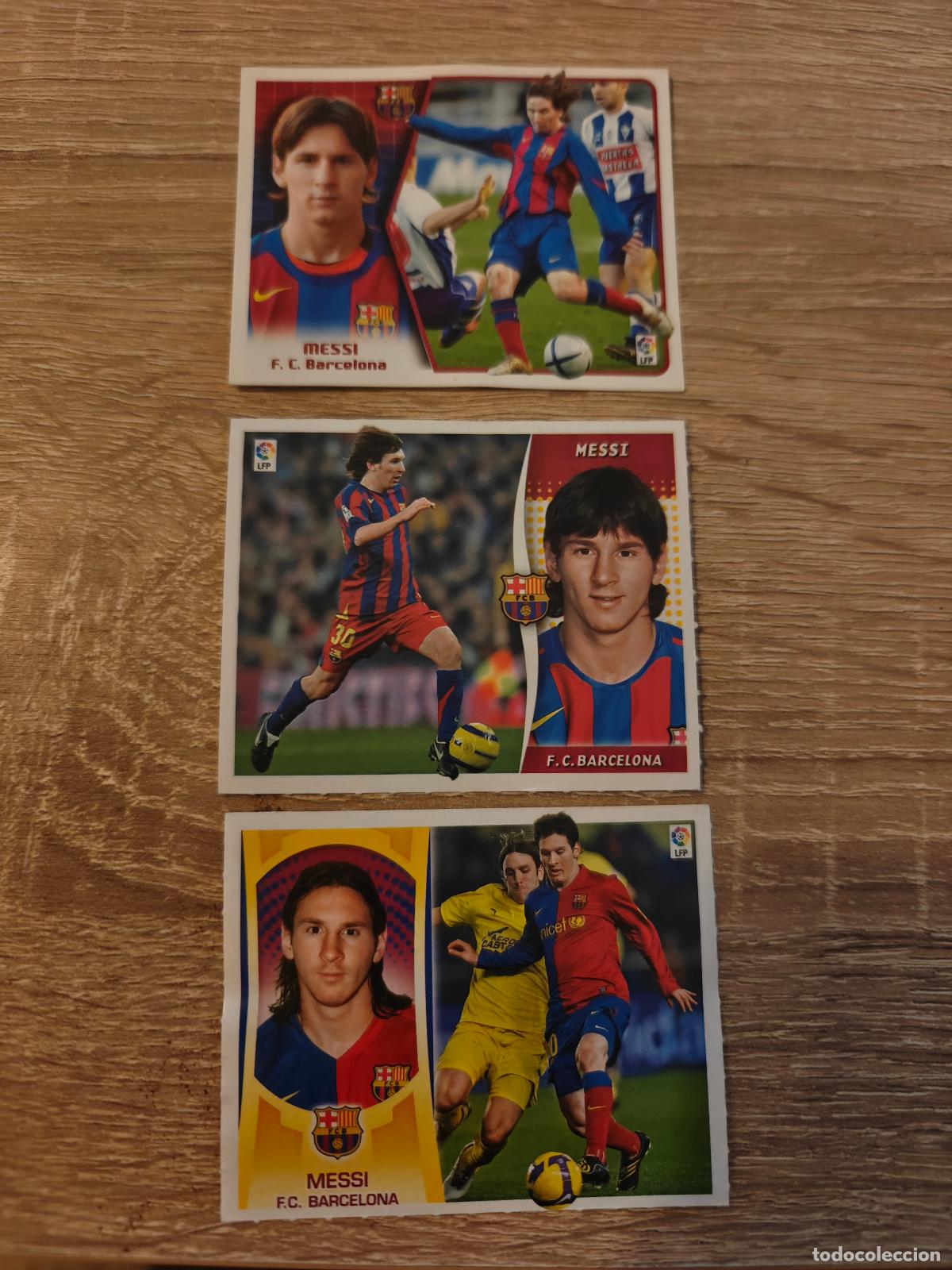 Cromos de f&uacute;tbol: Lote Lionel Messi en La Liga