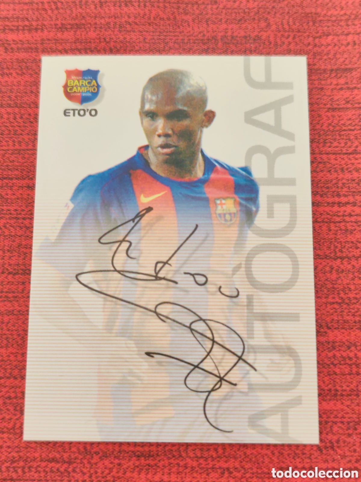 Cromos de f&uacute;tbol: #75 ETO'O FC BARCELONA MEGACRACKS BAR&Ccedil;A CAMPI&Oacute; 2004 2005