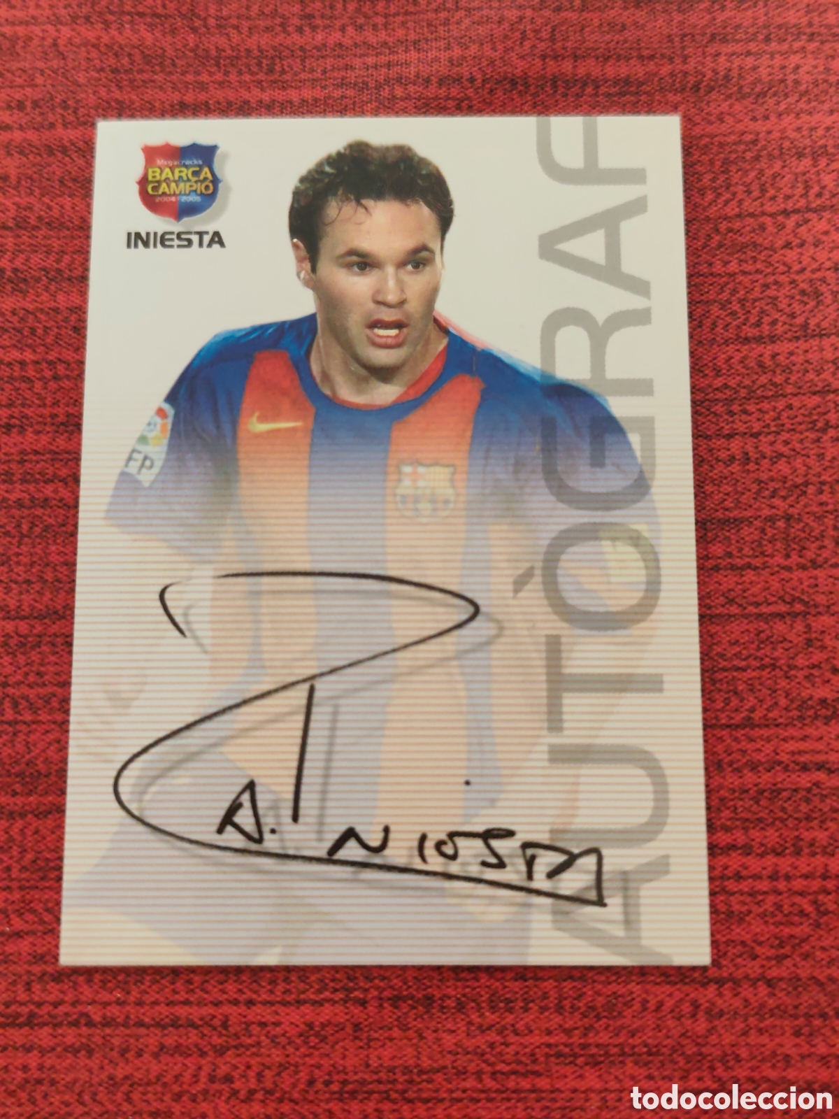 Cromos de Futebol: #87 INIESTA FC BARCELONA MEGACRACKS BAR&Ccedil;A CAMPI&Oacute; 2004 2005