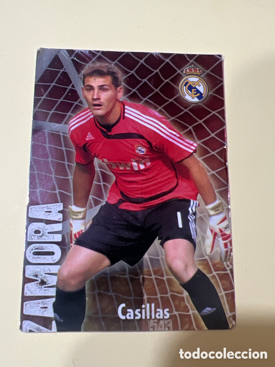 Figurine di Calcio: C7484. TROFEO ZAMORA,IKER CASILLAS GUARDAMETA DEL REAL MADRID,fichas de la liga 2009