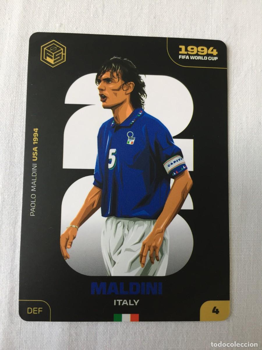 Figurine di Calcio: CROMO DE MALDINI 4 (ITALIA) - WORL CUP XI - TEAM OF LEGENDS - 1994 - FUTBOL SORPRESA