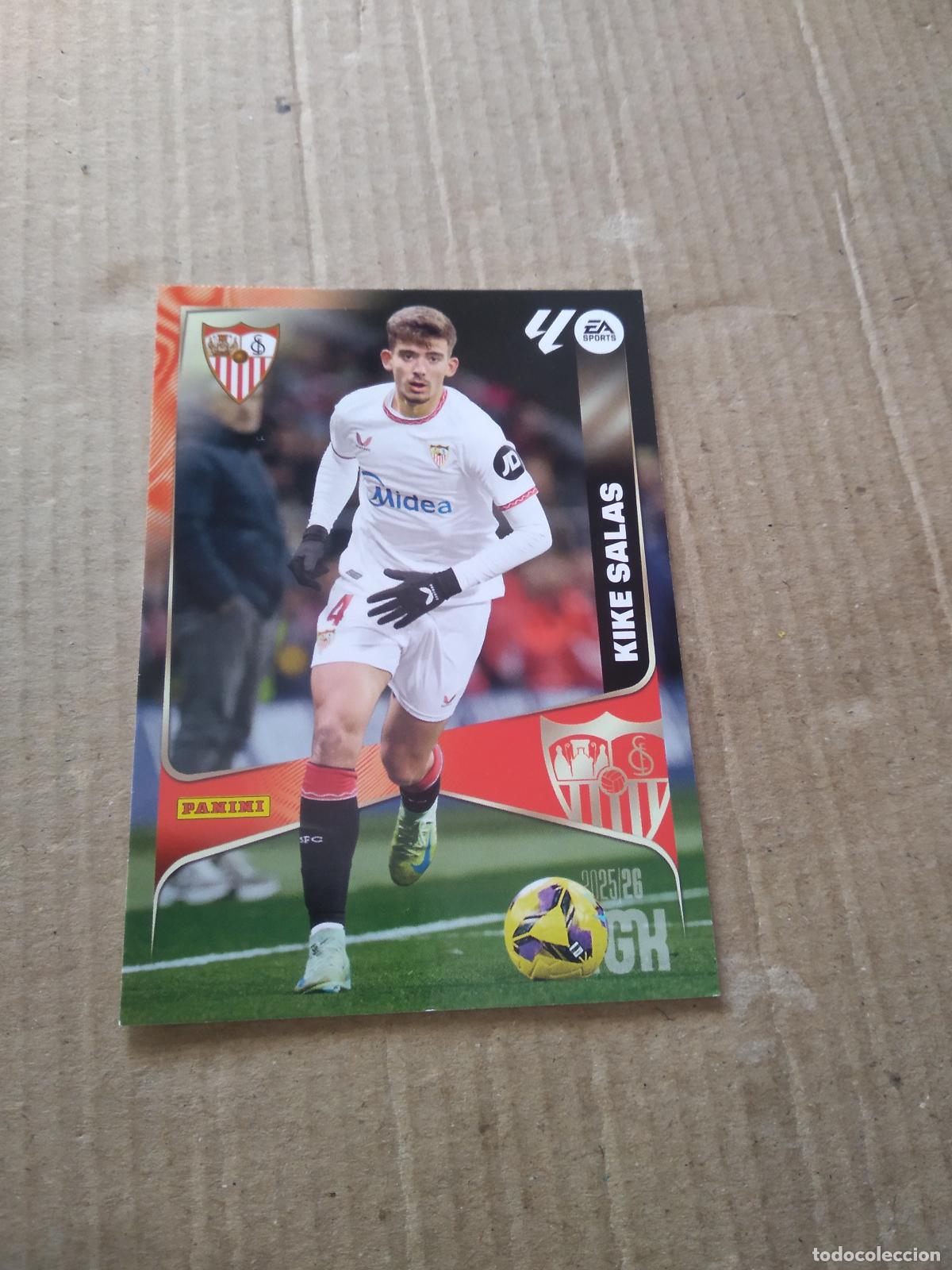 Fu&szlig;ball-Sticker: 330 KIKE SALAS SEVILLA CROMO FUTBOL PANINI LIGA MGKS 25-26 MEGACRACKS 2025-2026