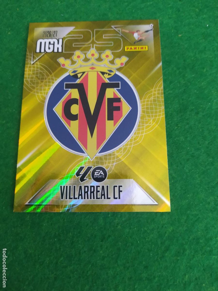 Football Stickers: MEGACRACKS 2026 2027 MGK 26 27 NUEVO - VILLARREAL N&ordm; 361 ESCUDO