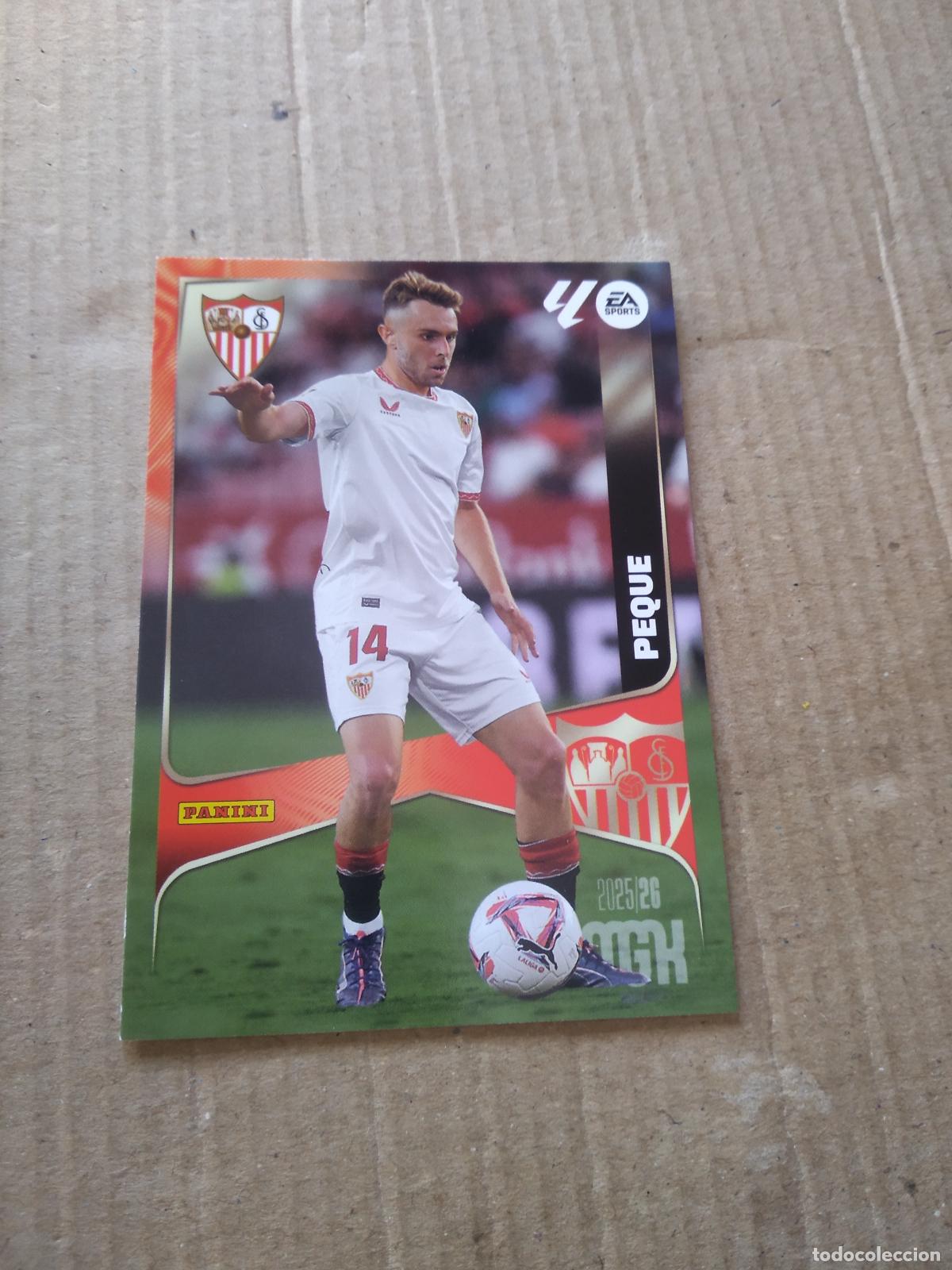 Cromos de f&uacute;tbol: 338 PEQUE SEVILLA CROMO FUTBOL PANINI LIGA MGKS 25-26 MEGACRACKS 2025-2026