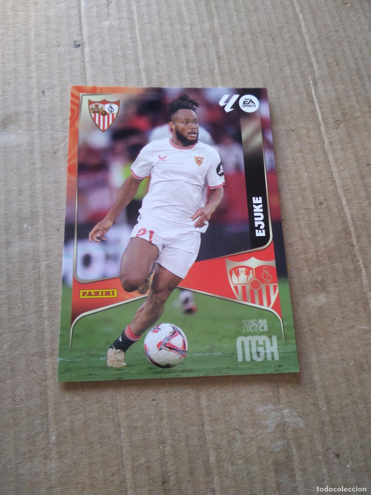 Cromos de f&uacute;tbol: 339 EJUKE SEVILLA CROMO FUTBOL PANINI LIGA MGKS 25-26 MEGACRACKS 2025-2026