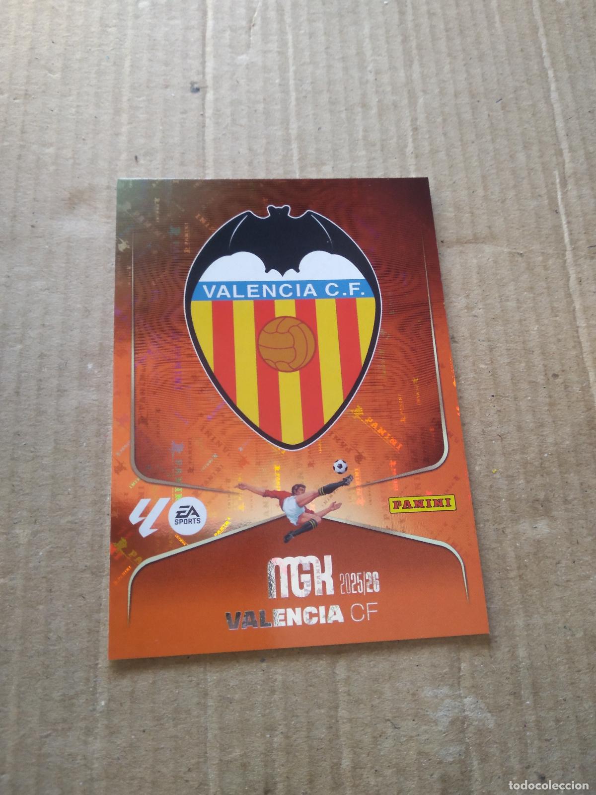 Cromos de f&uacute;tbol: 343 ESCUDO VALENCIA CROMO FUTBOL PANINI LIGA MGKS 25-26 MEGACRACKS 2025-2026