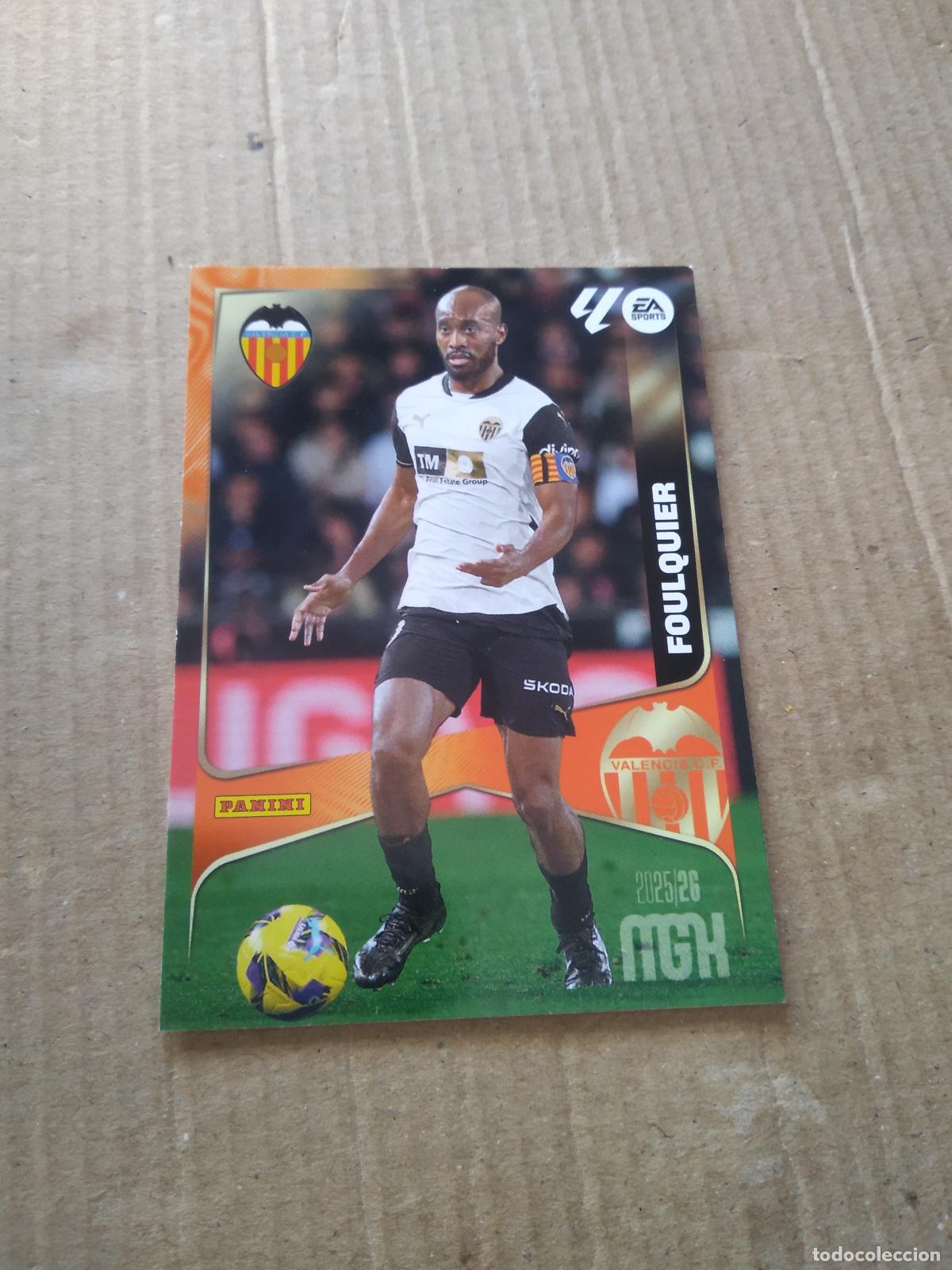Cromos de f&uacute;tbol: 346 FOULQUIER VALENCIA CROMO FUTBOL PANINI LIGA MGKS 25-26 MEGACRACKS 2025-2026