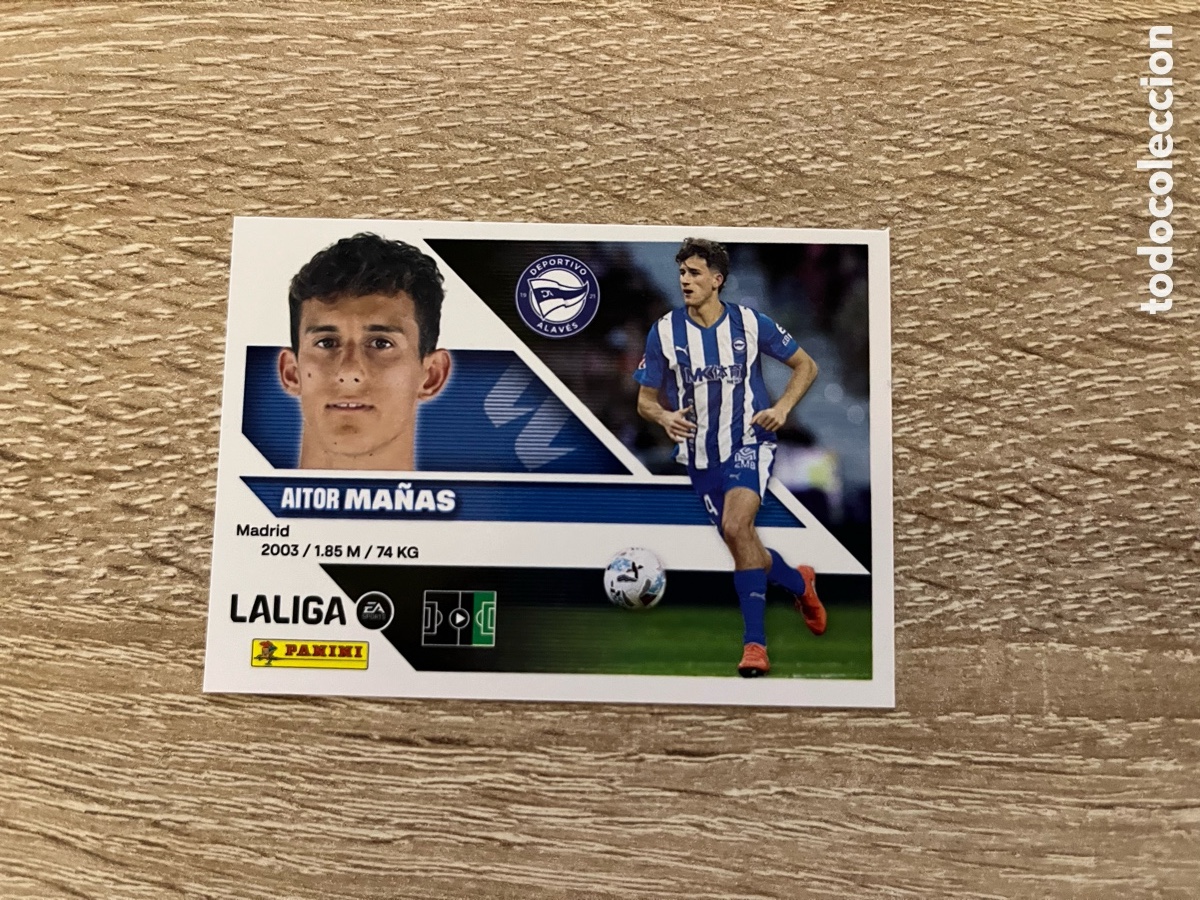 Cromos de f&uacute;tbol: 18 B MA&Ntilde;AS LIGA ESTE EDICIONES ESTE 2026 2027 26 27 ALAV&Eacute;S