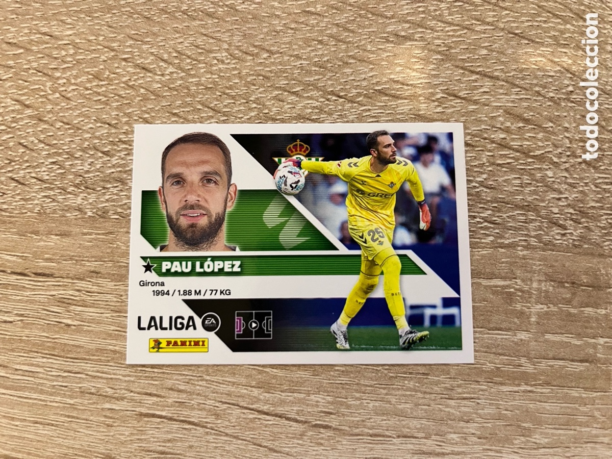 Cromos de f&uacute;tbol: 4 PAU L&Oacute;PEZ LIGA ESTE EDICIONES ESTE 2026 2027 26 27 REAL BETIS