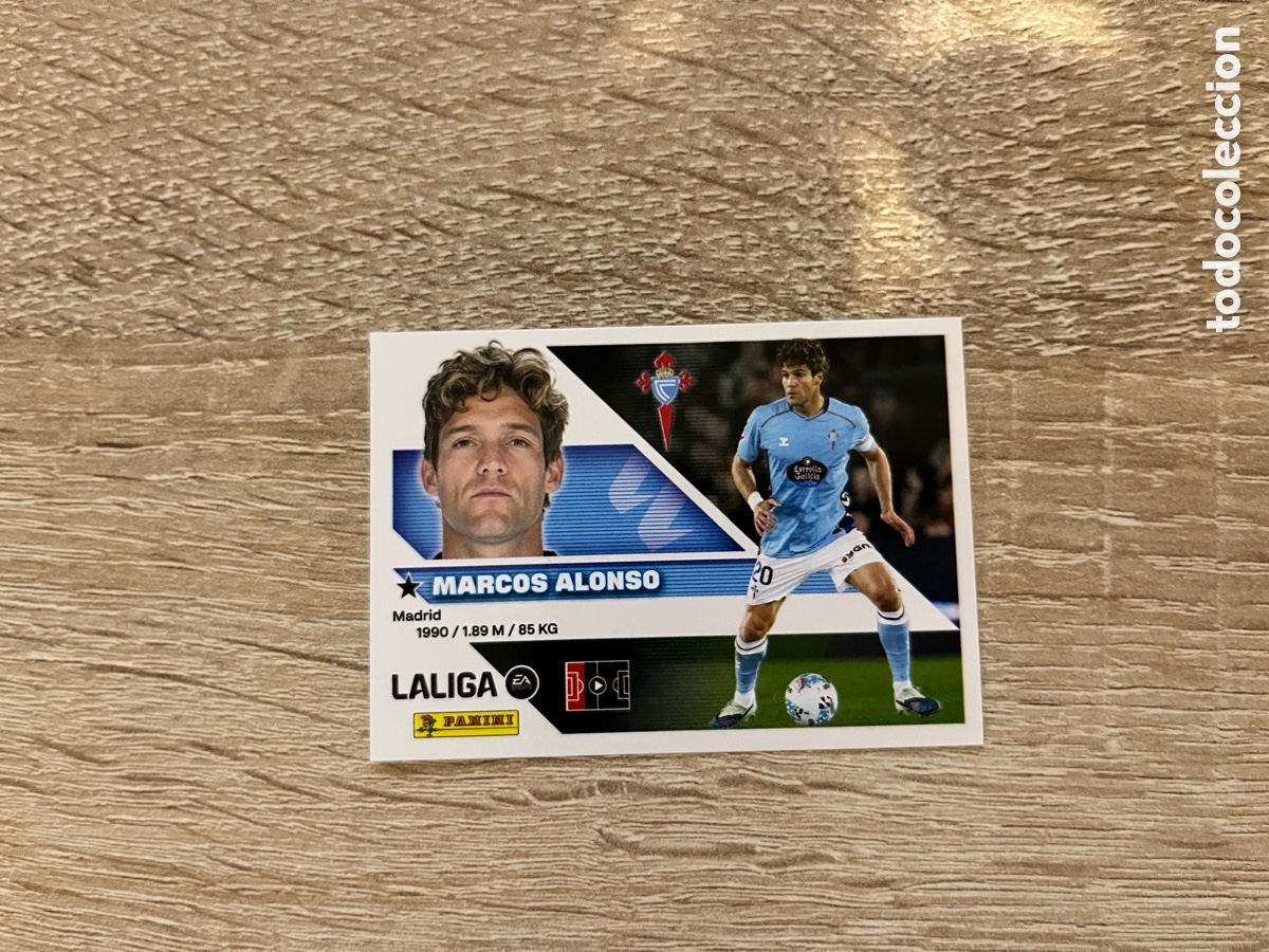 Fu&szlig;ball-Sticker: 9 A MARCOS ALONSO LIGA ESTE EDICIONES ESTE 2026 2027 26 27 CELTA DE VIGO