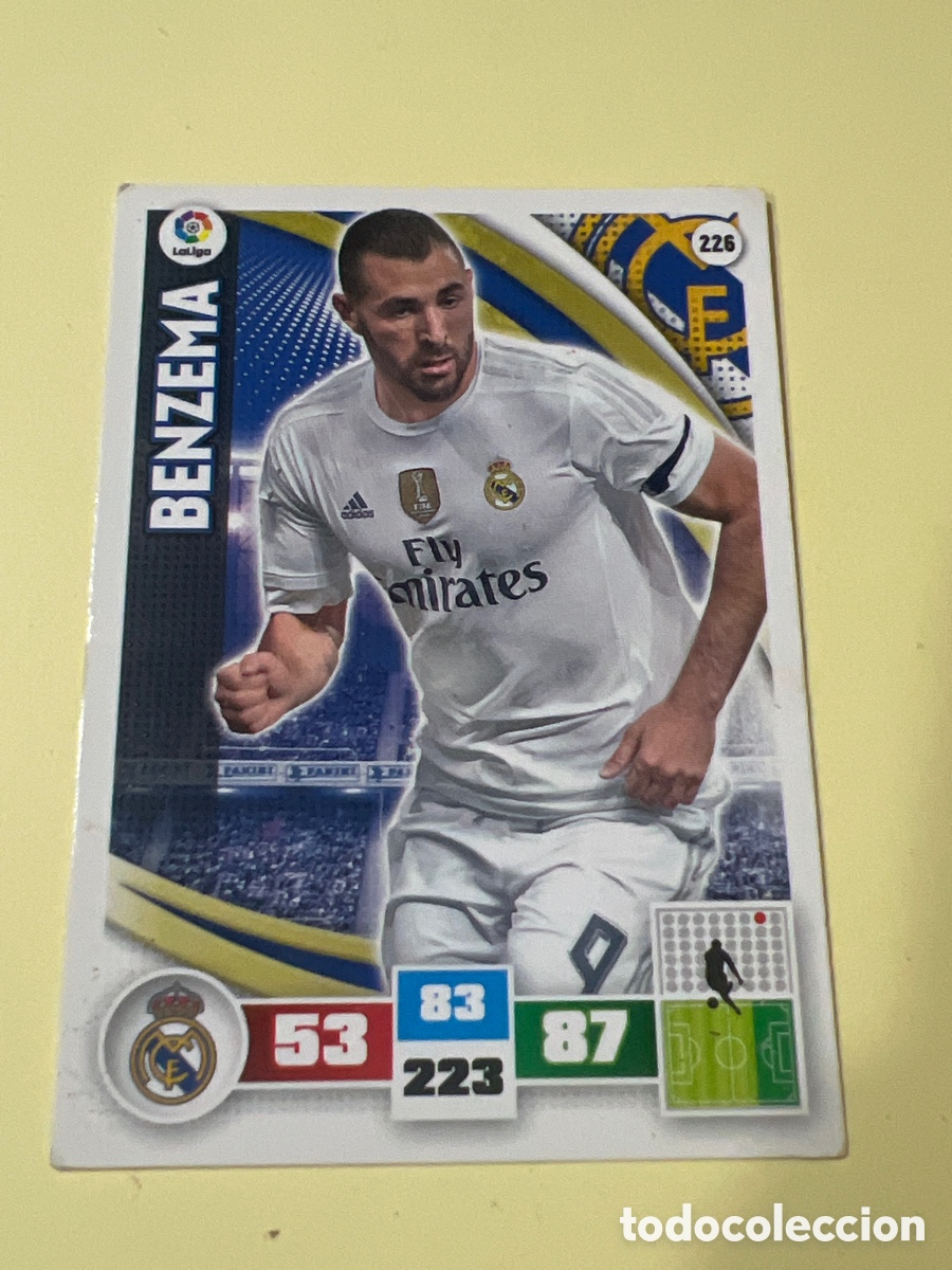 Cromos de f&uacute;tbol: C7495. BENZEMA - 226 - REAL MADRID - ADRENALYN XL 2015-2016 (15-16) - PANINI