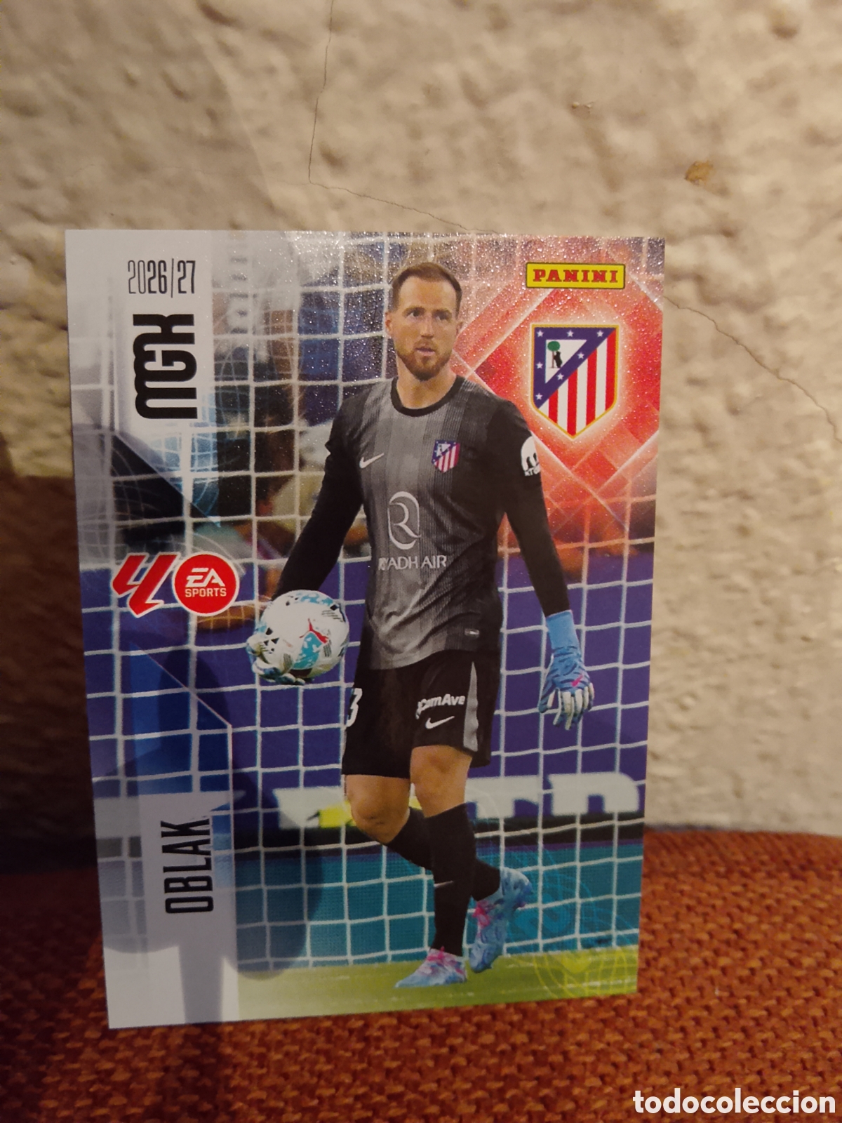 Cromos de f&uacute;tbol: Oblak 56 Atl&eacute;tico De Madrid megacracks 26/27
