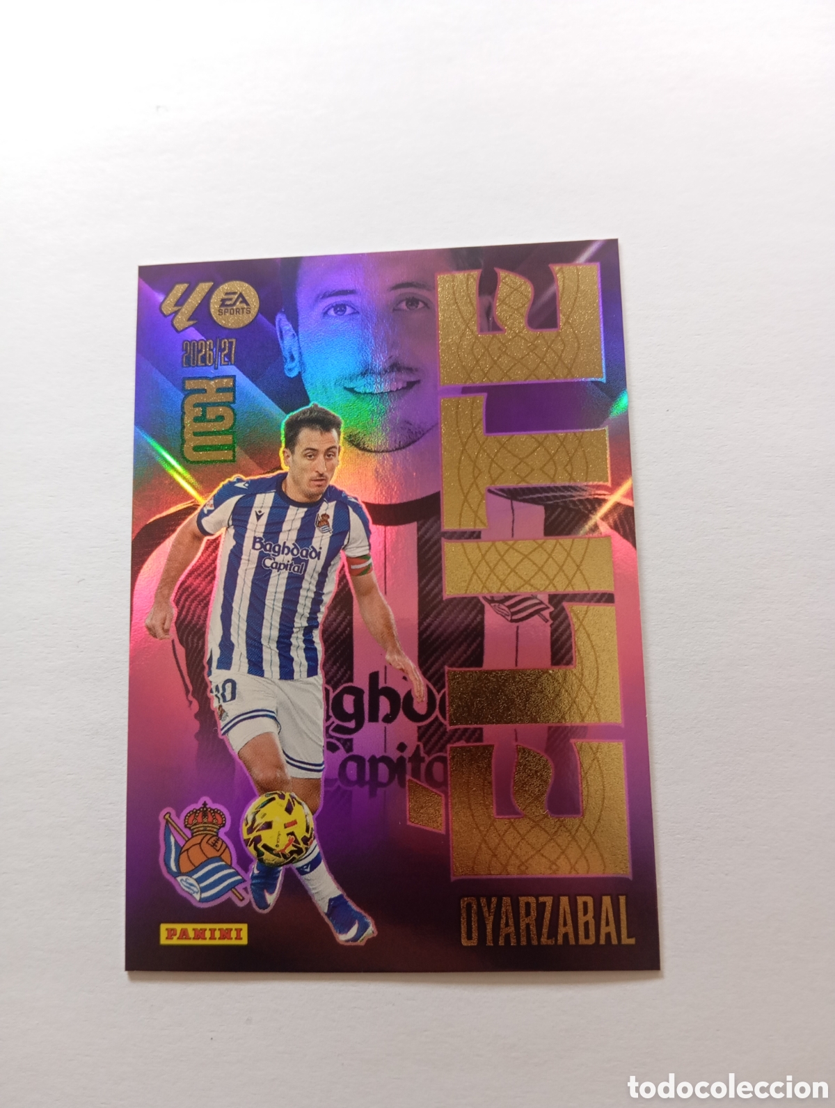 Cromos de f&uacute;tbol: 13 OYARZABAL ELITE PANINI MEGACRACKS 26 27