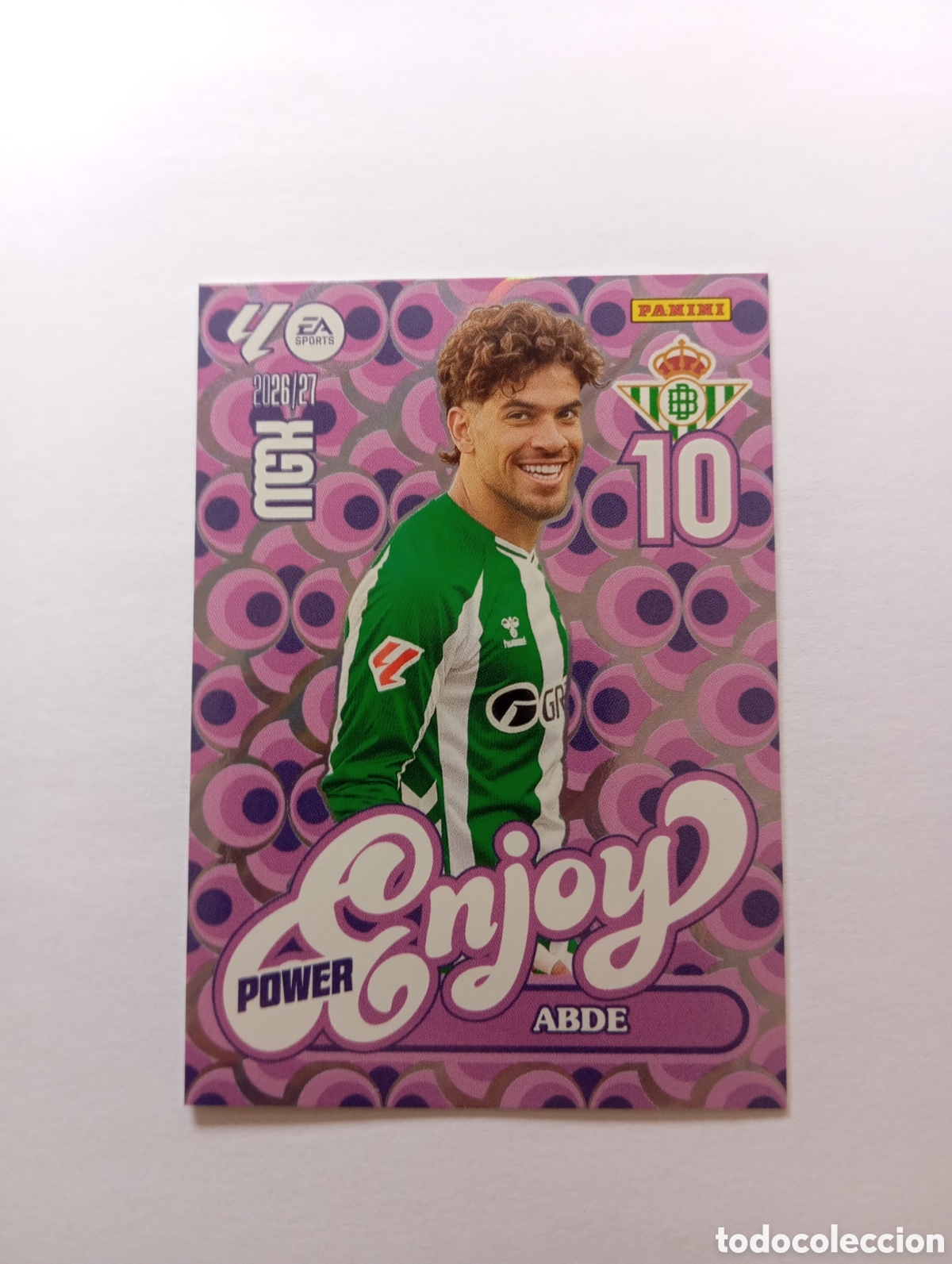 Cromos de f&uacute;tbol: 379P ABDE ENJOY POWER PANINI MEGACRACKS 26 27