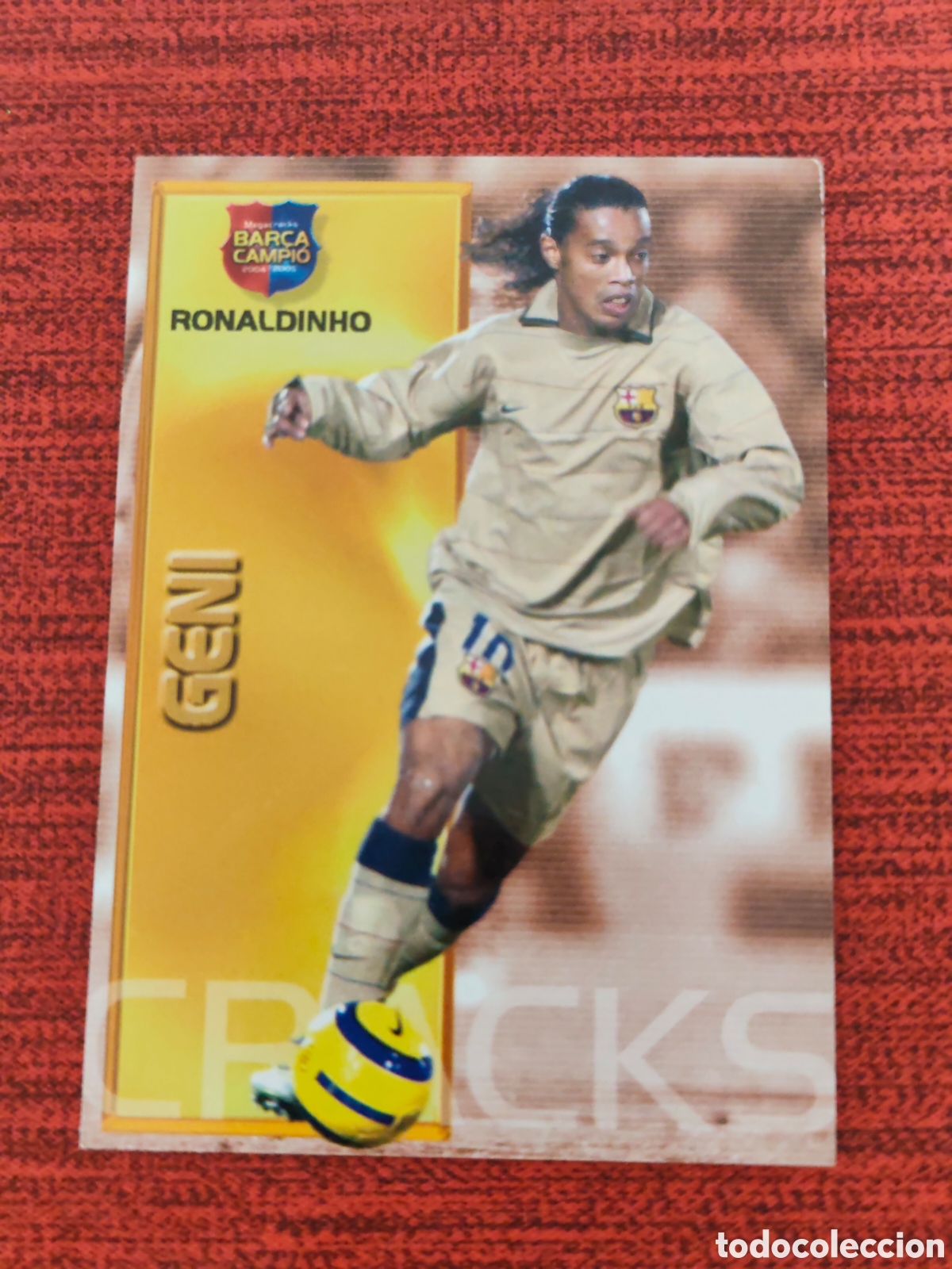 Cromos de f&uacute;tbol: #91 RONALDINHO FC BARCELONA MEGACRACKS 2004 2005