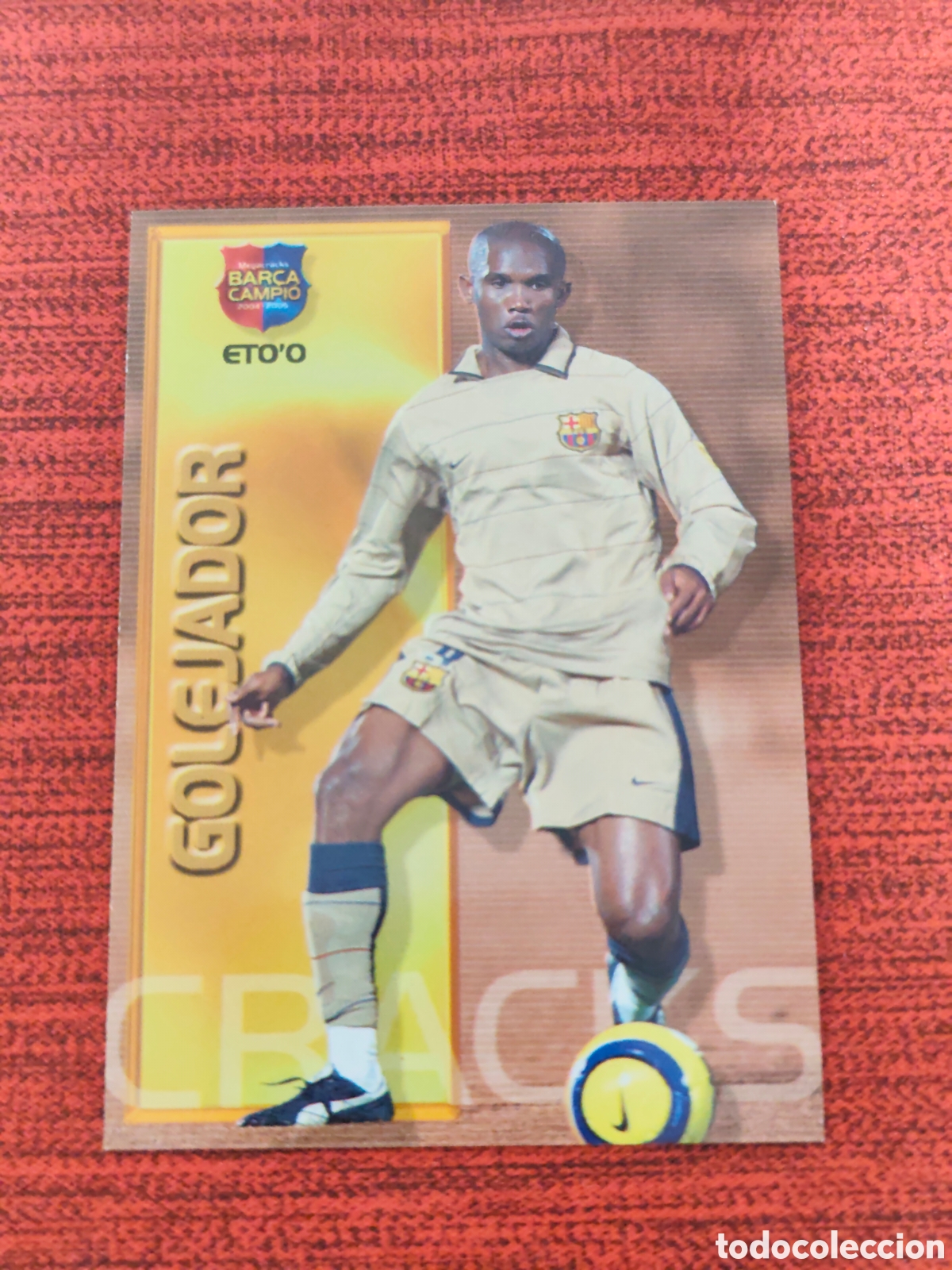Cromos de f&uacute;tbol: #93 ETO'O FC BARCELONA MEGACRACKS BAR&Ccedil;A CAMPI&Oacute; 2004 2005