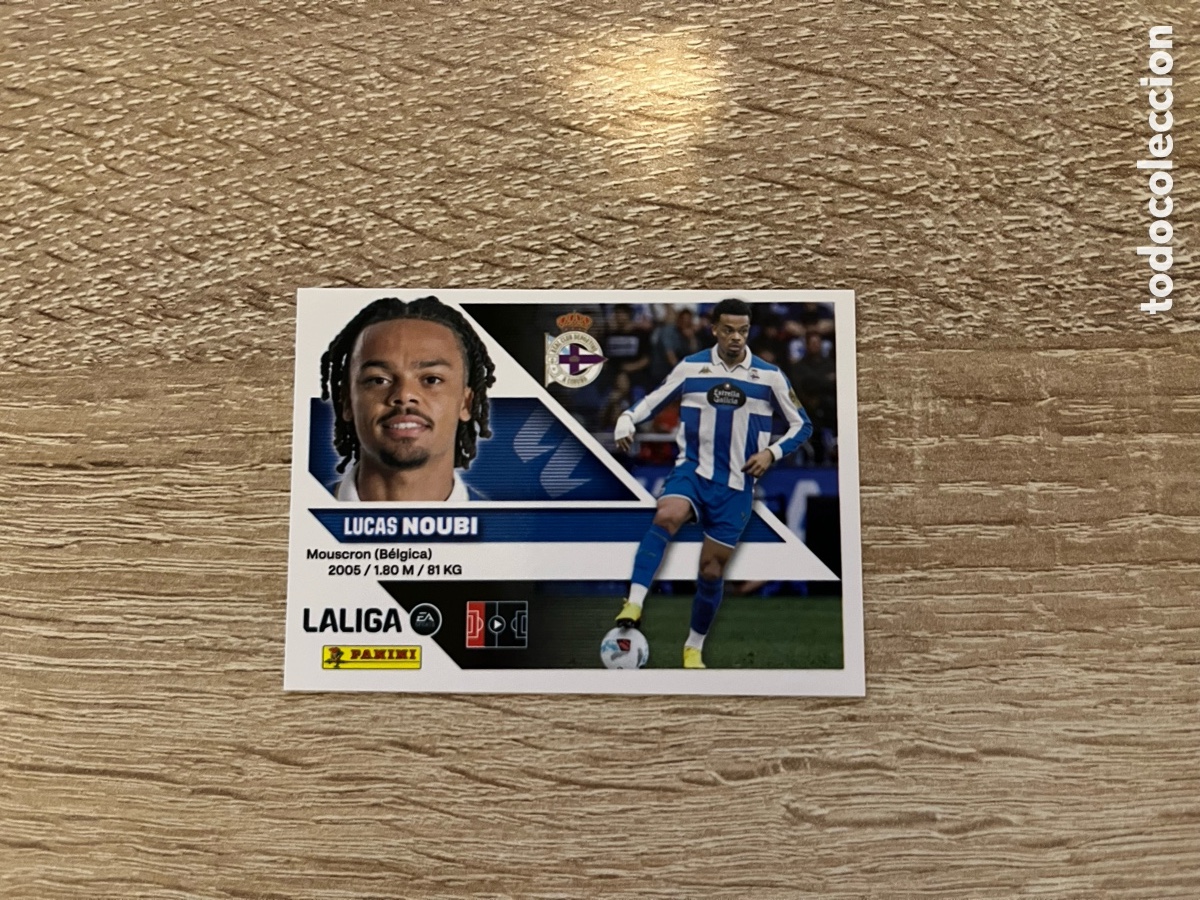Cromos de f&uacute;tbol: 7 Noubi LIGA ESTE EDICIONES ESTE 2026 2027 26 27 DEPORTIVO DE A CORU&Ntilde;A