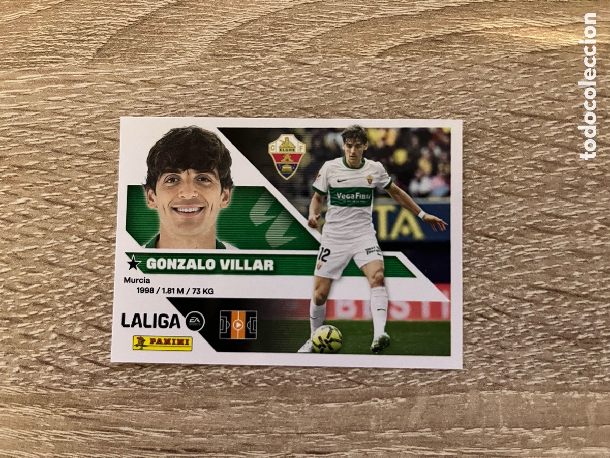 Cromos de f&uacute;tbol: 12 GONZALO VILLAR LIGA ESTE EDICIONES ESTE 2026 2027 26 27 ELCHE CF