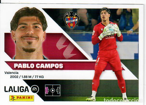 Cromos de f&uacute;tbol: CROMO PANINI LIGA ESTE 26 27 - N&ordm; 4 - PABLO CAMPOS - LEVANTE