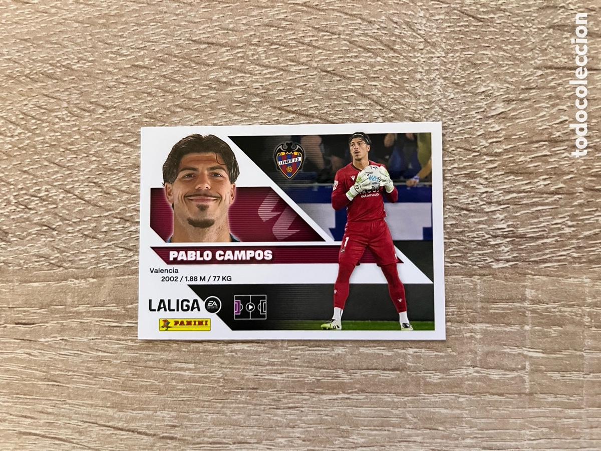 Cromos de f&uacute;tbol: 4 PABLO CAMPOS LIGA ESTE EDICIONES ESTE 2026 2027 26 27 LEVANTE