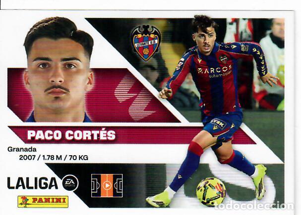 Cromos de f&uacute;tbol: CROMO PANINI LIGA ESTE 26 27 - N&ordm; 14 B - PACO CORT&Eacute;S - LEVANTE