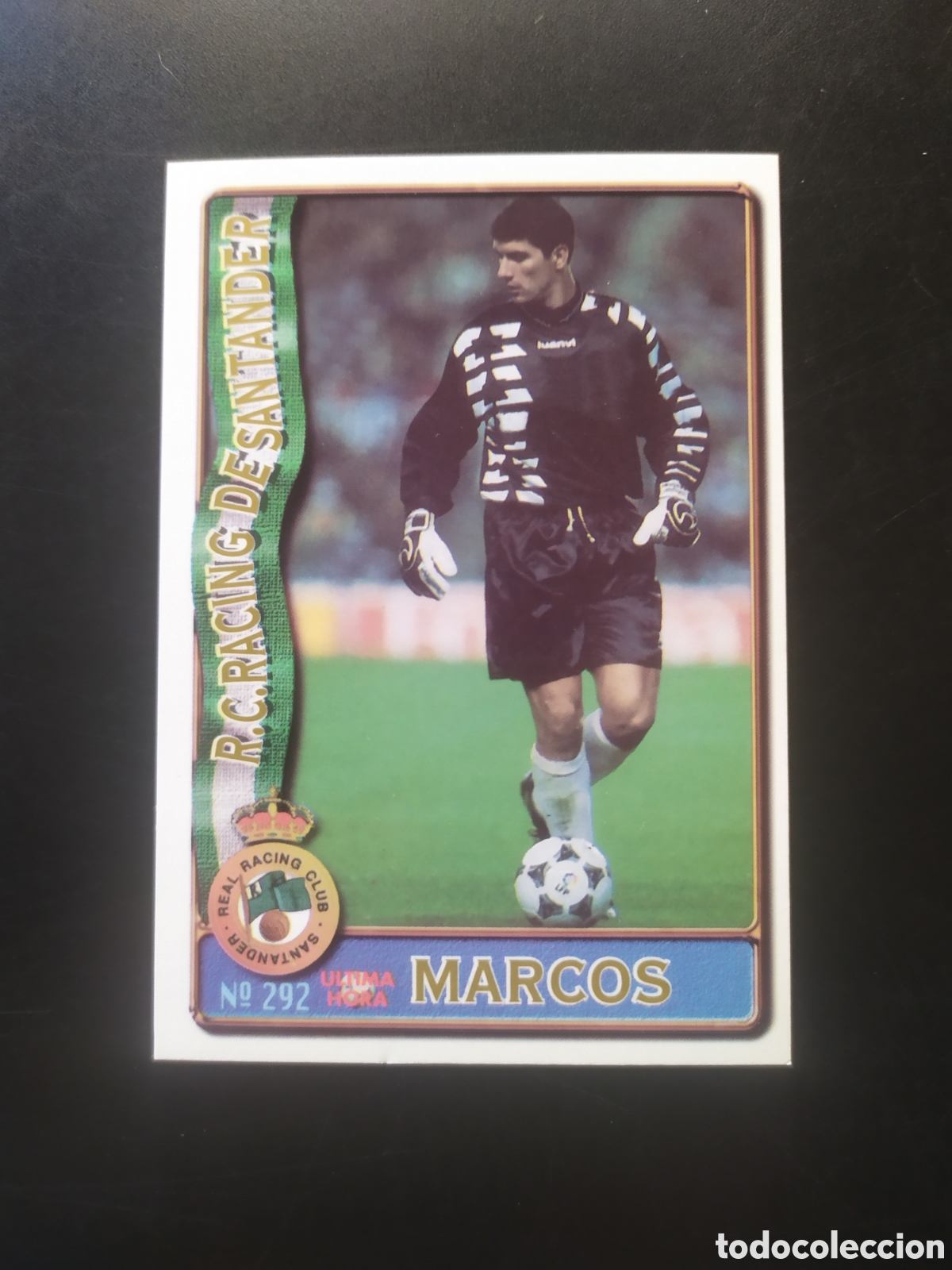 Cromos de f&uacute;tbol: Mundicromo fichas Liga 1996 1997 96 97 Marcos ultima hora n&deg; 292 Racing Santander