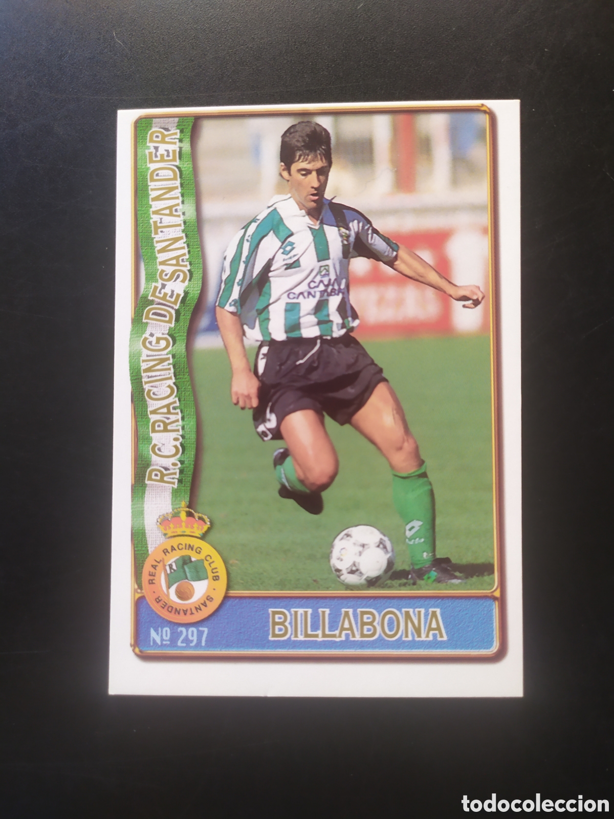 Cromos de f&uacute;tbol: Mundicromo fichas Liga 1996 1997 96 97 Billabona n&deg; 297 Racing Santander
