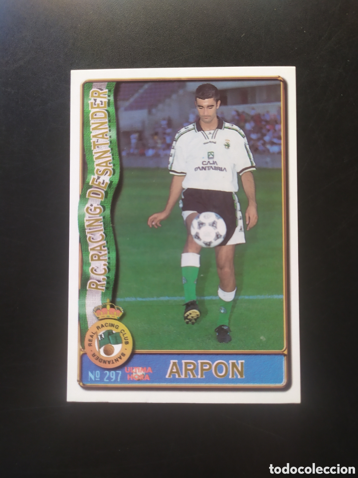 Cromos de f&uacute;tbol: Mundicromo fichas Liga 1996 1997 96 97 Arp&oacute;n ultima hora n&deg; 297 Racing Santander