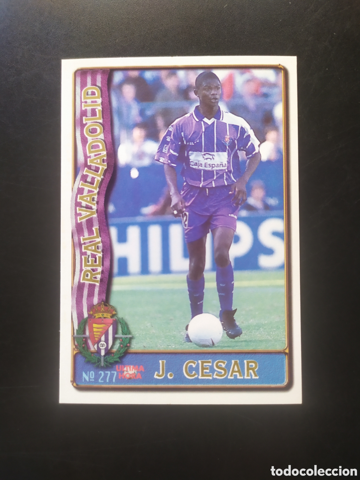 Cromos de f&uacute;tbol: Mundicromo fichas Liga 1996 1997 96 97 Julio C&eacute;sar ultima hora n&deg; 277 Valladolid