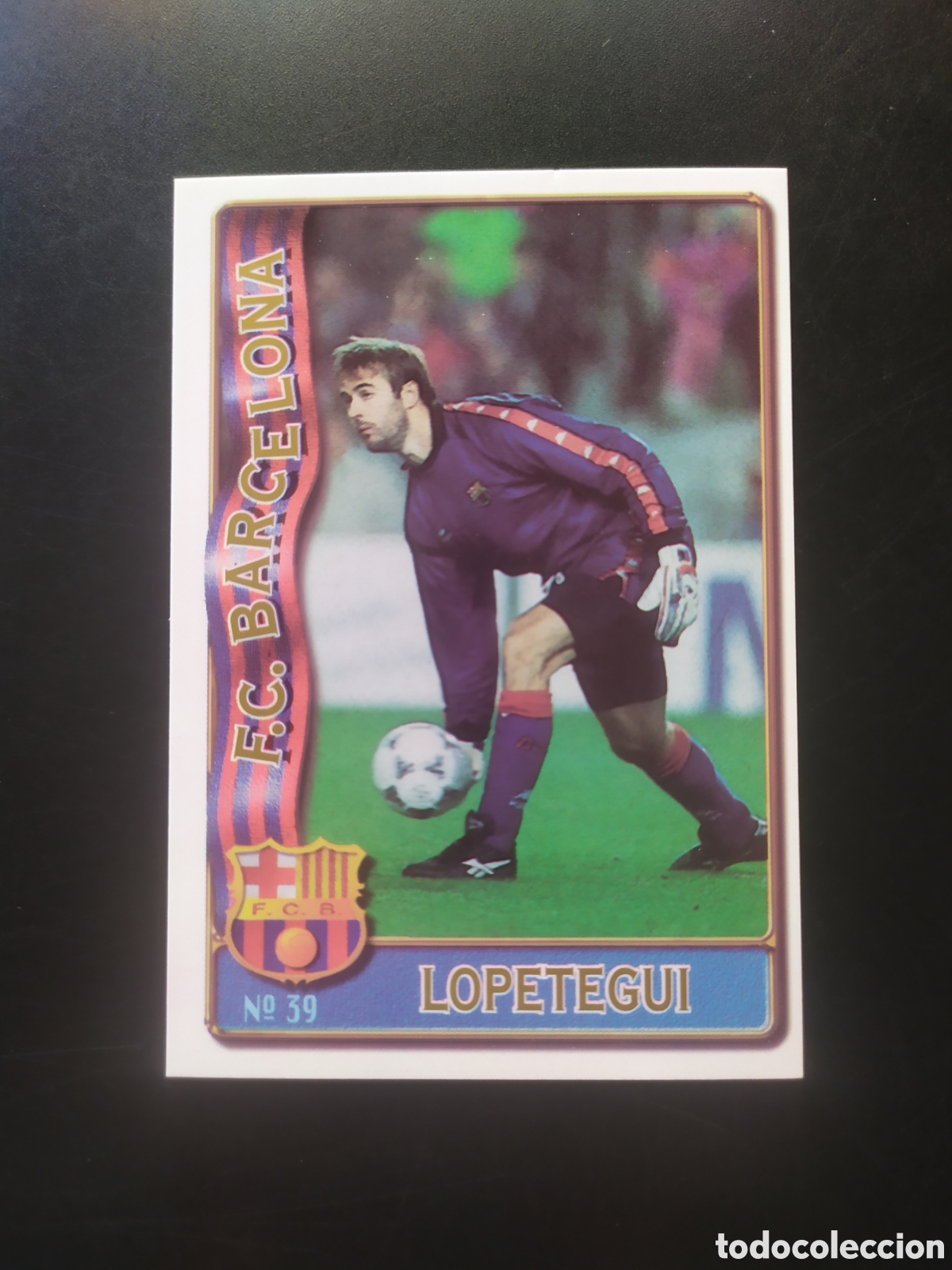Cromos de f&uacute;tbol: Mundicromo fichas Liga 1996 1997 96 97 Lopetegui n&deg; 39 Barcelona