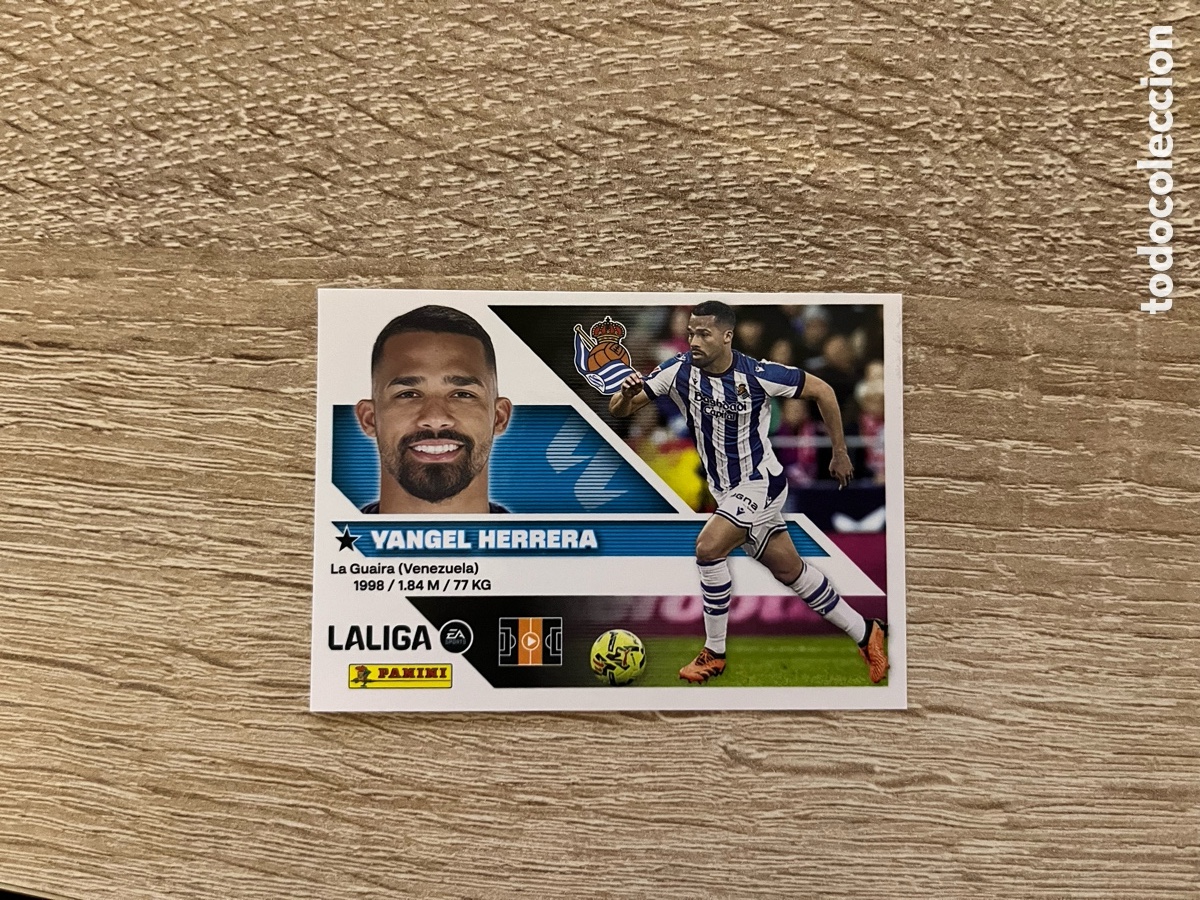 Cromos de f&uacute;tbol: 13A YANGEL HERRERA LIGA ESTE EDICIONES ESTE 2026 2027 26 27 REAL SOCIEDAD
