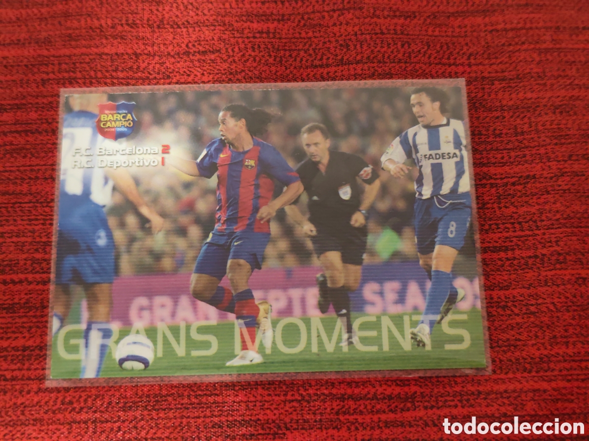 Cromos de f&uacute;tbol: #110 RONALDINHO FC BARCELONA MEGACRACKS BAR&Ccedil;A CAMPI&Oacute; 2004 2005