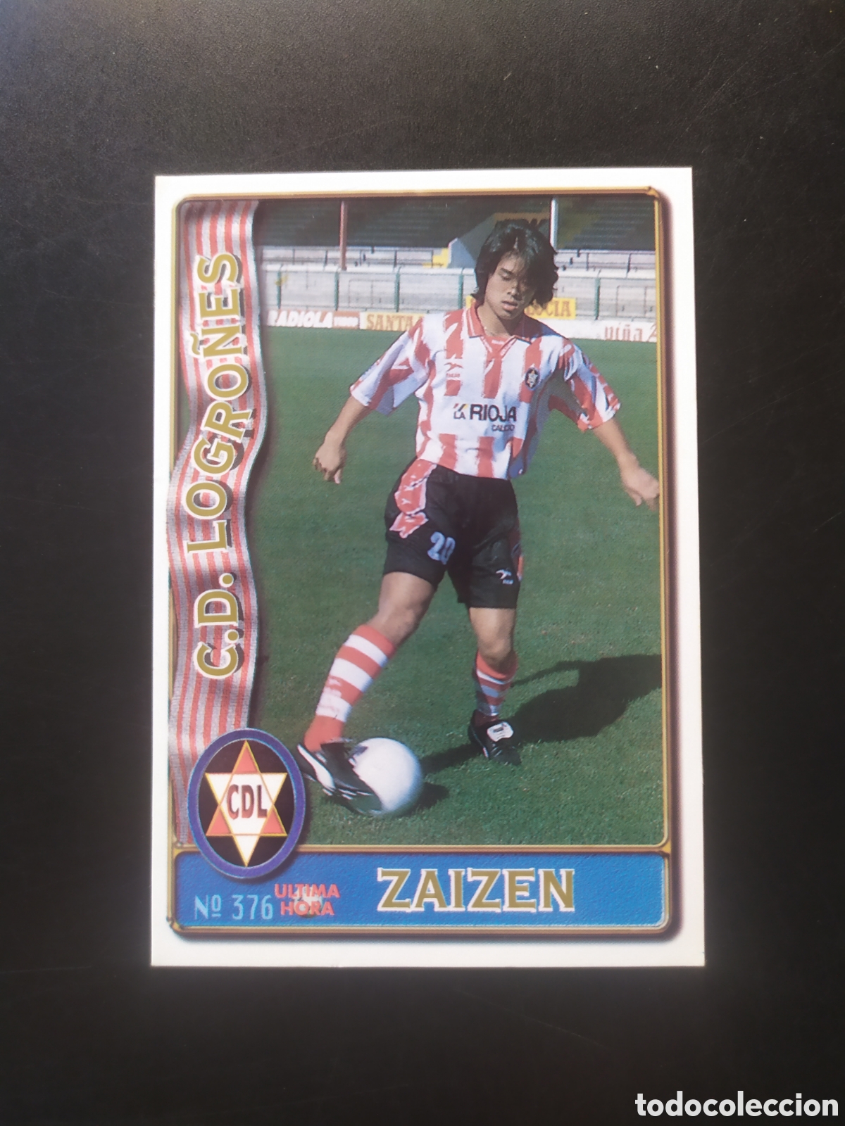 Cromos de f&uacute;tbol: Mundicromo fichas Liga 1996 1997 96 97 Zaizen ultima hora n&deg; 376 Logro&ntilde;es