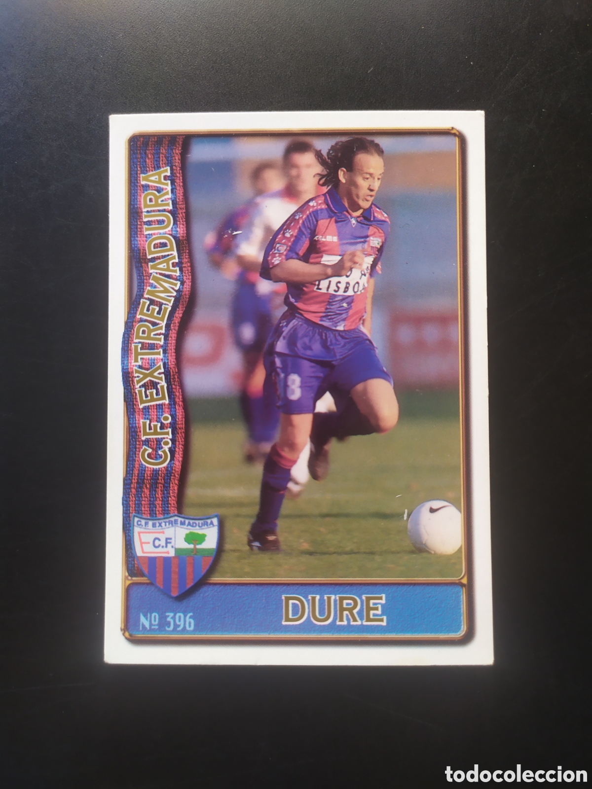 Cromos de f&uacute;tbol: Mundicromo fichas Liga 1996 1997 96 97 Dur&eacute; n&deg; 396 Extremadura