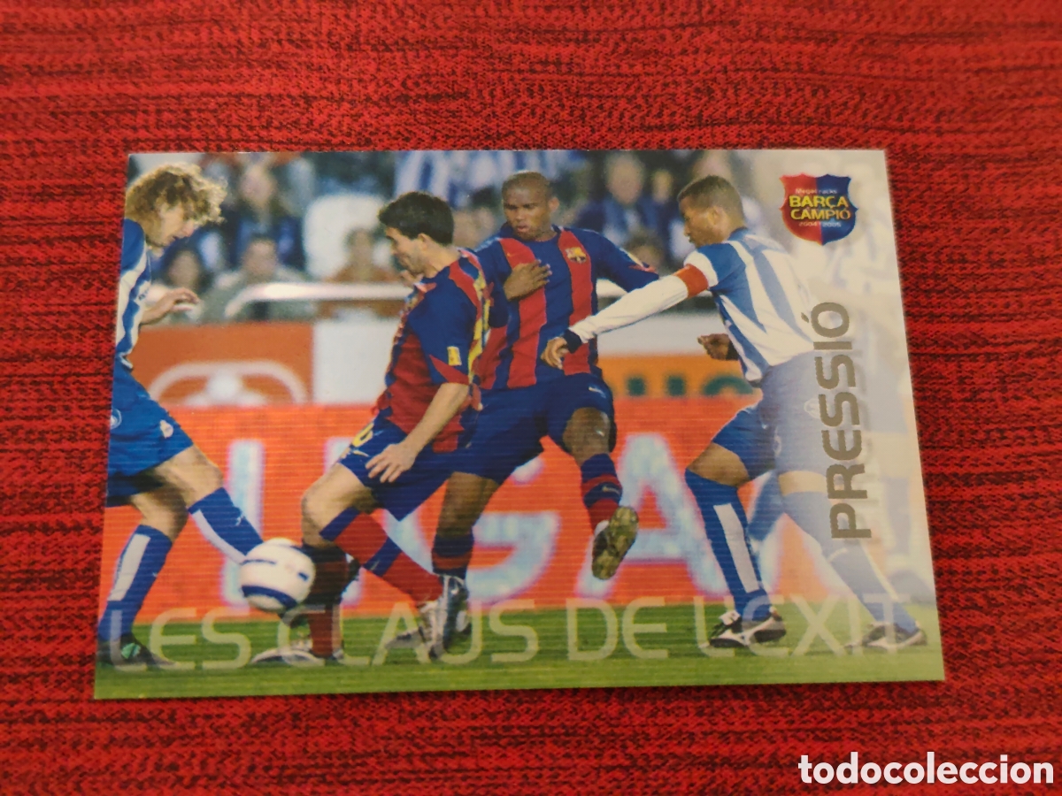 Cromos de f&uacute;tbol: #105 ETO'O FC BARCELONA MEGACRACKS BAR&Ccedil;A CAMPI&Oacute; 2004 2005