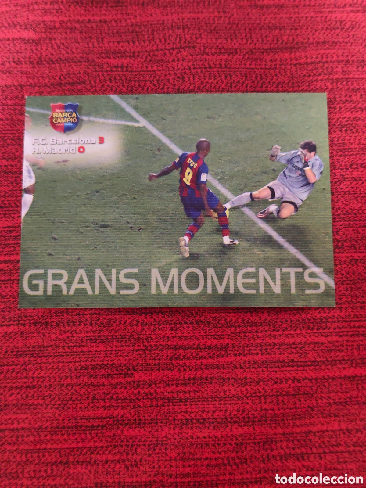 Cromos de f&uacute;tbol: #111 ETO'O FC BARCELONA MEGACRACKS BAR&Ccedil;A CAMPI&Oacute; 2004 2005