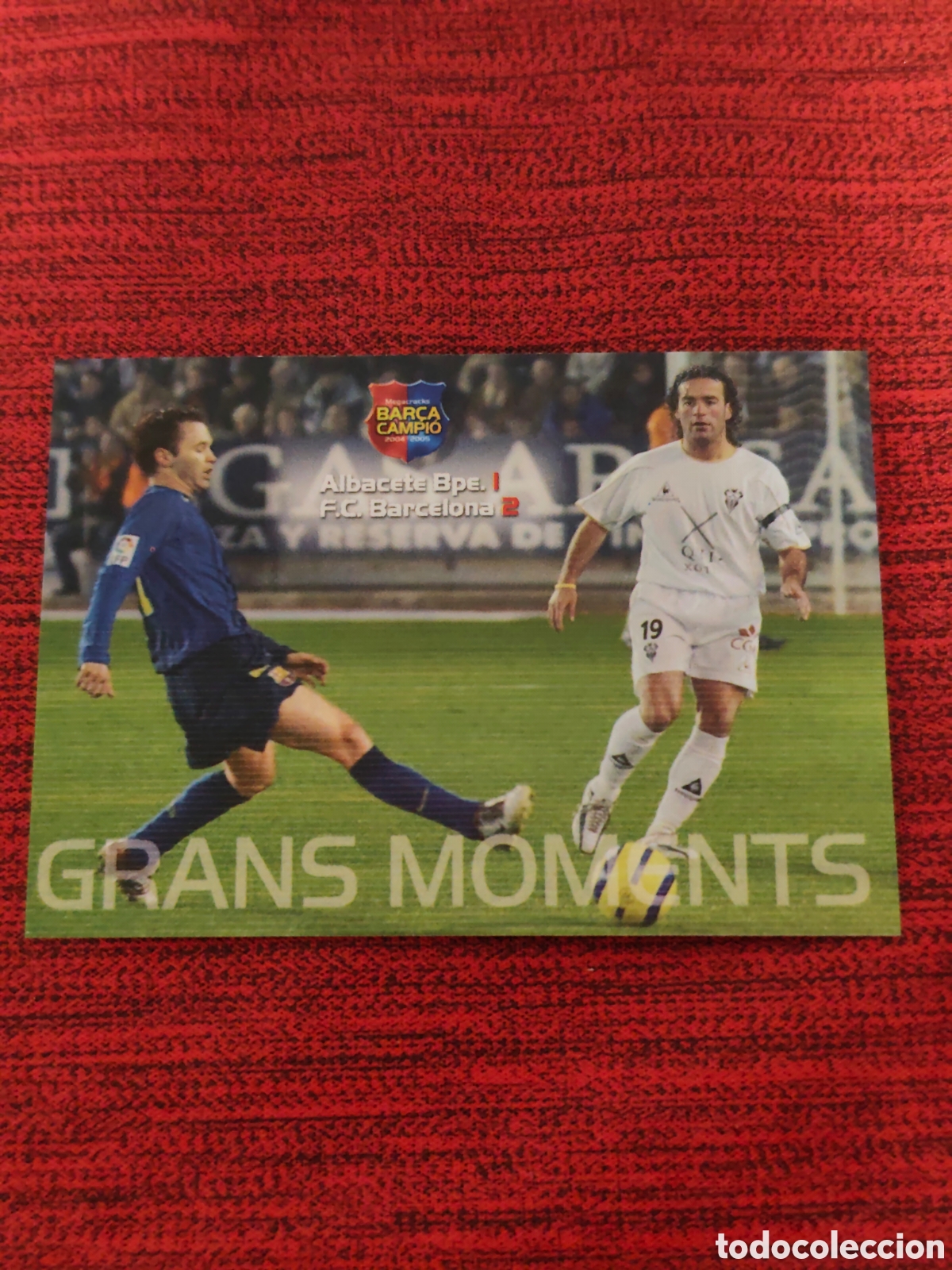 Cromos de f&uacute;tbol: #112 INIESTA FC BARCELONA MEGACRACKS BAR&Ccedil;A CAMPI&Oacute; 2004 2005