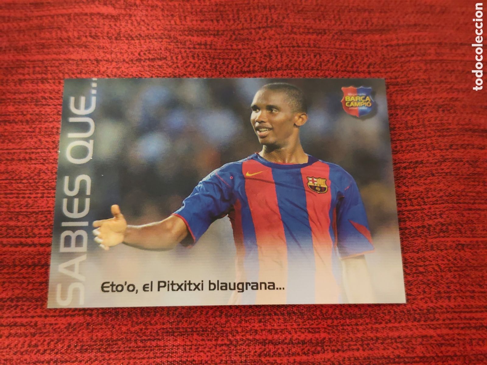 Cromos de f&uacute;tbol: #139 ETO'O FC BARCELONA MEGACRACKS BAR&Ccedil;A CAMPI&Oacute; 2004 2005