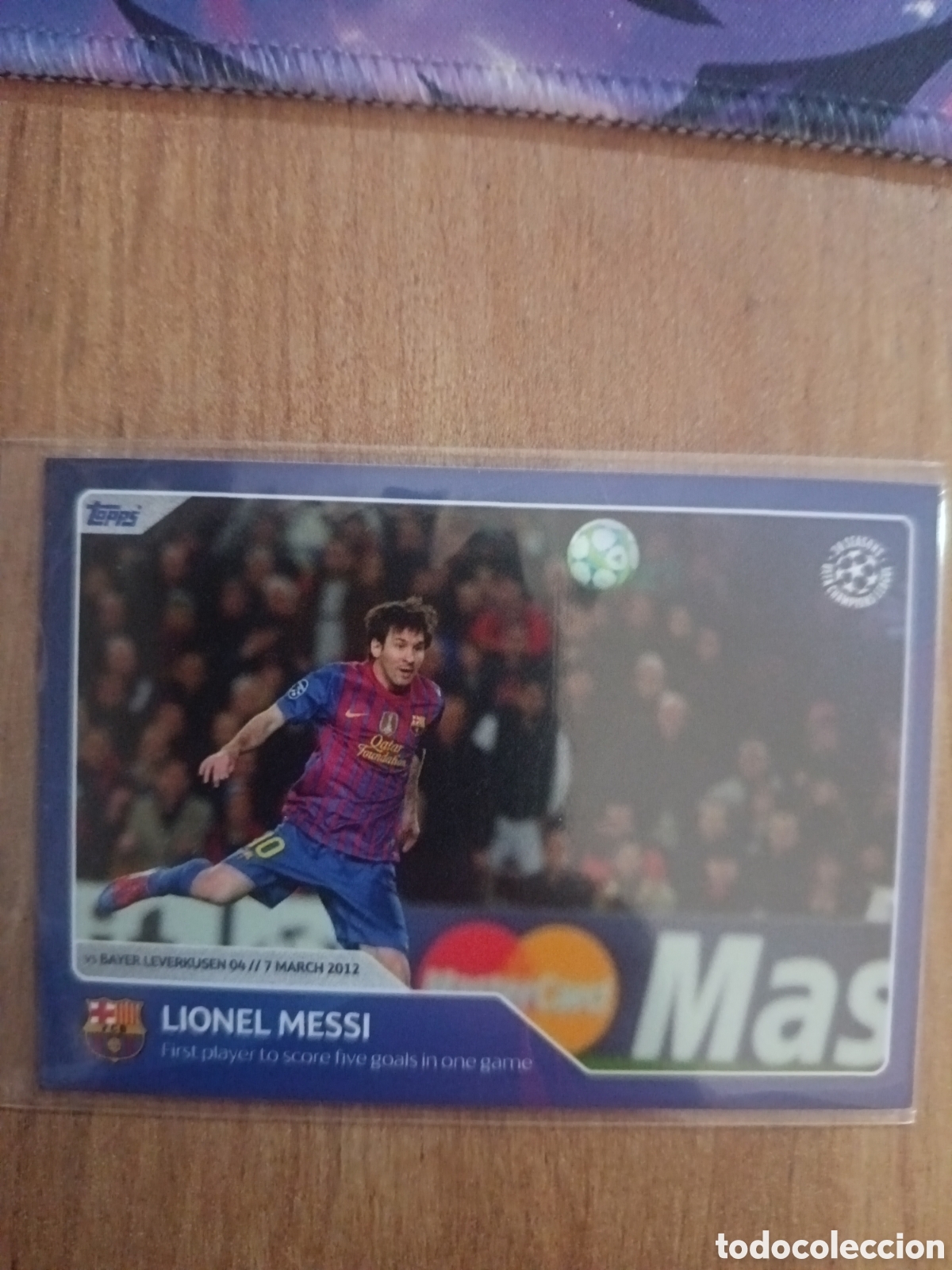 Cromos de f&uacute;tbol: 70 Lionel Messi Topps 30 Seasons UEFA Champions League FC Barcelona