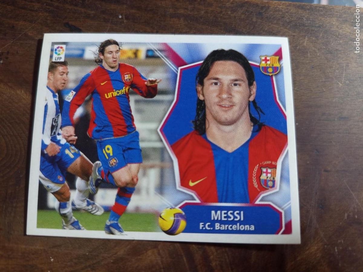 Cromos de f&uacute;tbol: Messi, liga 08-09.nuevo con letra &rdquo;f&rdquo; en reverso muy dif&iacute;cil de conseguir.