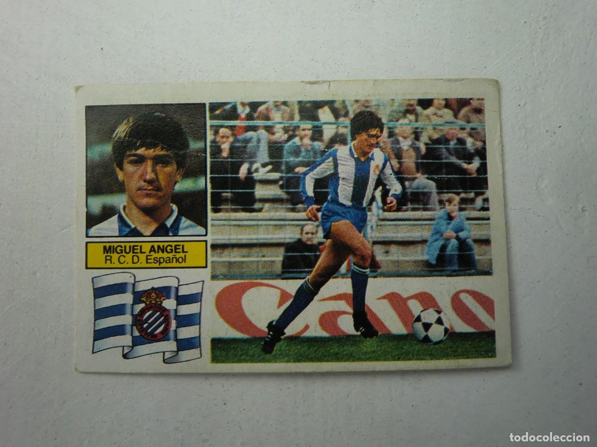 Cromos de f&uacute;tbol: Cromo de f&uacute;tbol LIGA ESTE 82-83 1982-1983: MIGUEL ANGEL (Espa&ntilde;ol), baja