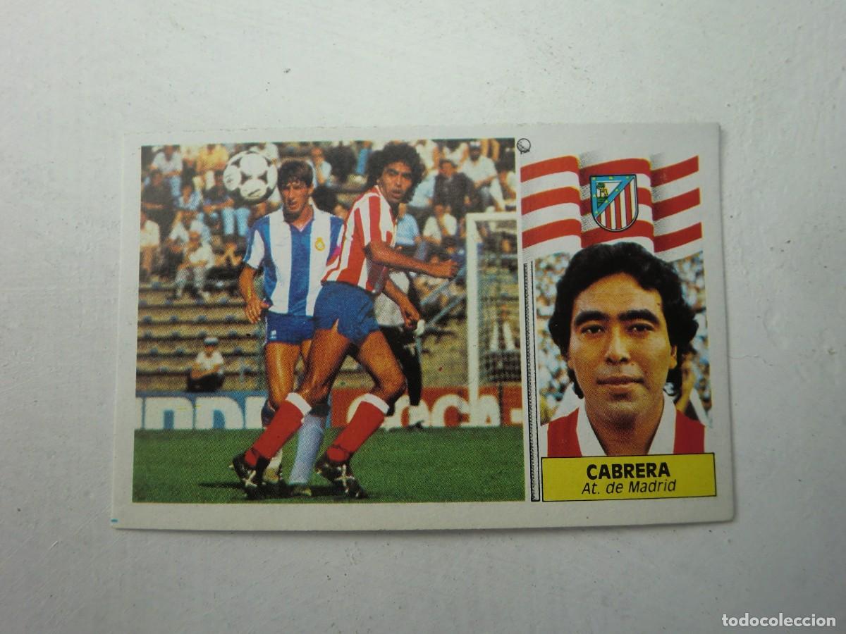 Cromos de Futebol: Cromo de f&uacute;tbol LIGA ESTE 86-87 1986-1987: CABRERA (Atl&eacute;tico de Madrid), baja