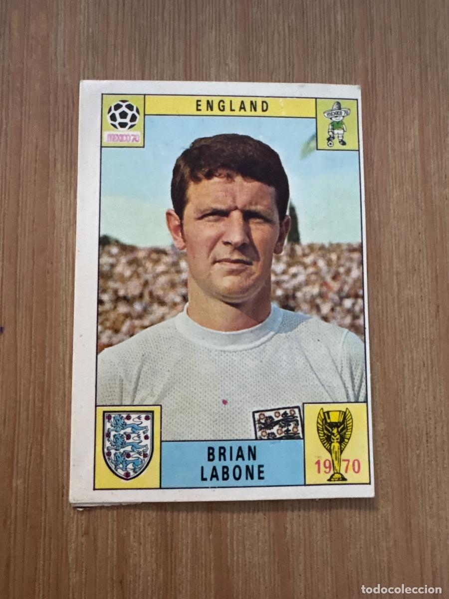 Cromos de f&uacute;tbol: 22. CROMO MUNDIAL M&Eacute;XICO 70 PANINI DESPEGADO INGLATERRA BRIAN LABONE