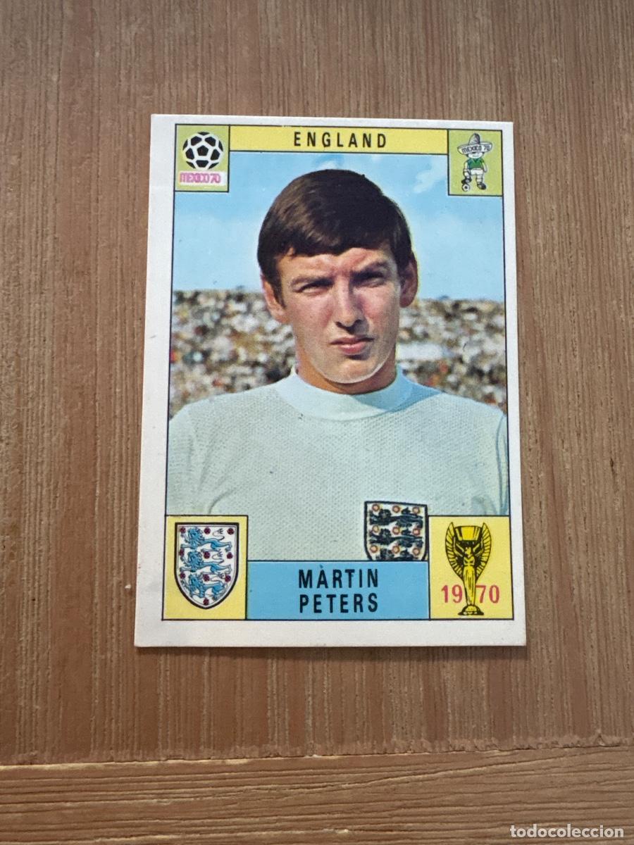 Cromos de f&uacute;tbol: 22. CROMO MUNDIAL M&Eacute;XICO 70 PANINI DESPEGADO INGLATERRA MART&Iacute;N PETERS