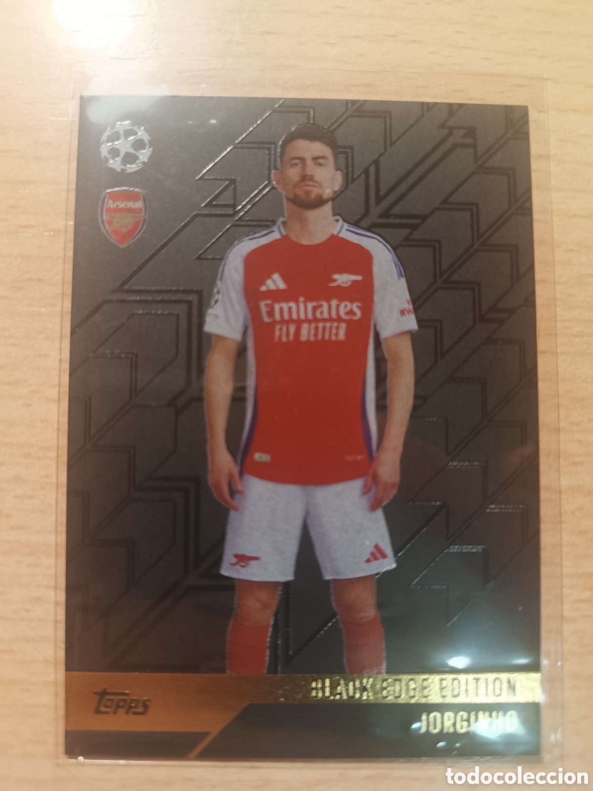 Cartes &agrave; collectionner de Football: JORGINHO ARSENAL BLACK EDGE EDITION MATCH ATTAX 2024 2025 TOPPS 24 25