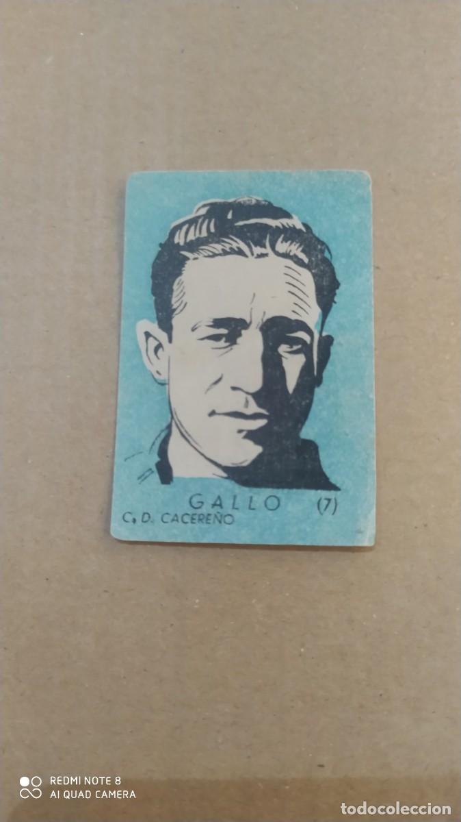 Cromos de f&uacute;tbol: CACERE&Ntilde;O 7 GALLO - DINAMICO 1951 1952 -51 52 - CHOCOLATES EL LINCE Y MADAM , F