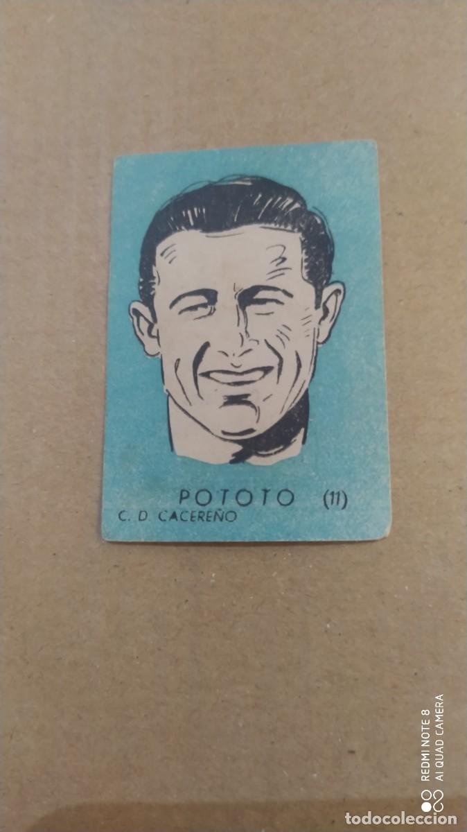 Cromos de f&uacute;tbol: CACERE&Ntilde;O 11 POTOTO - DINAMICO 1951 1952 -51 52 - CHOCOLATES EL LINCE Y MADAM , F