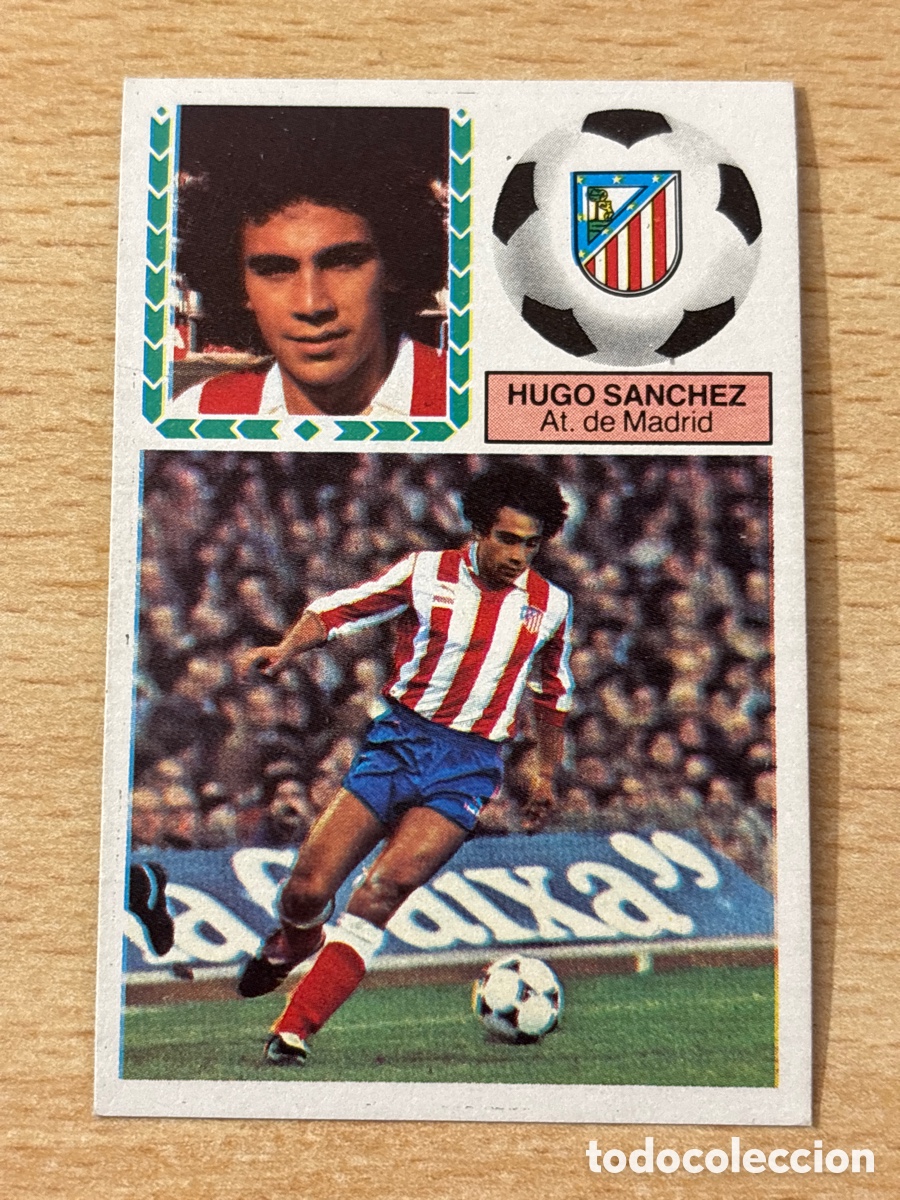 Cromos de f&uacute;tbol: Hugo S&aacute;nchez Atletico de Madrid Ediciones Este 83 84 sin pegar, nuevo de sobre.